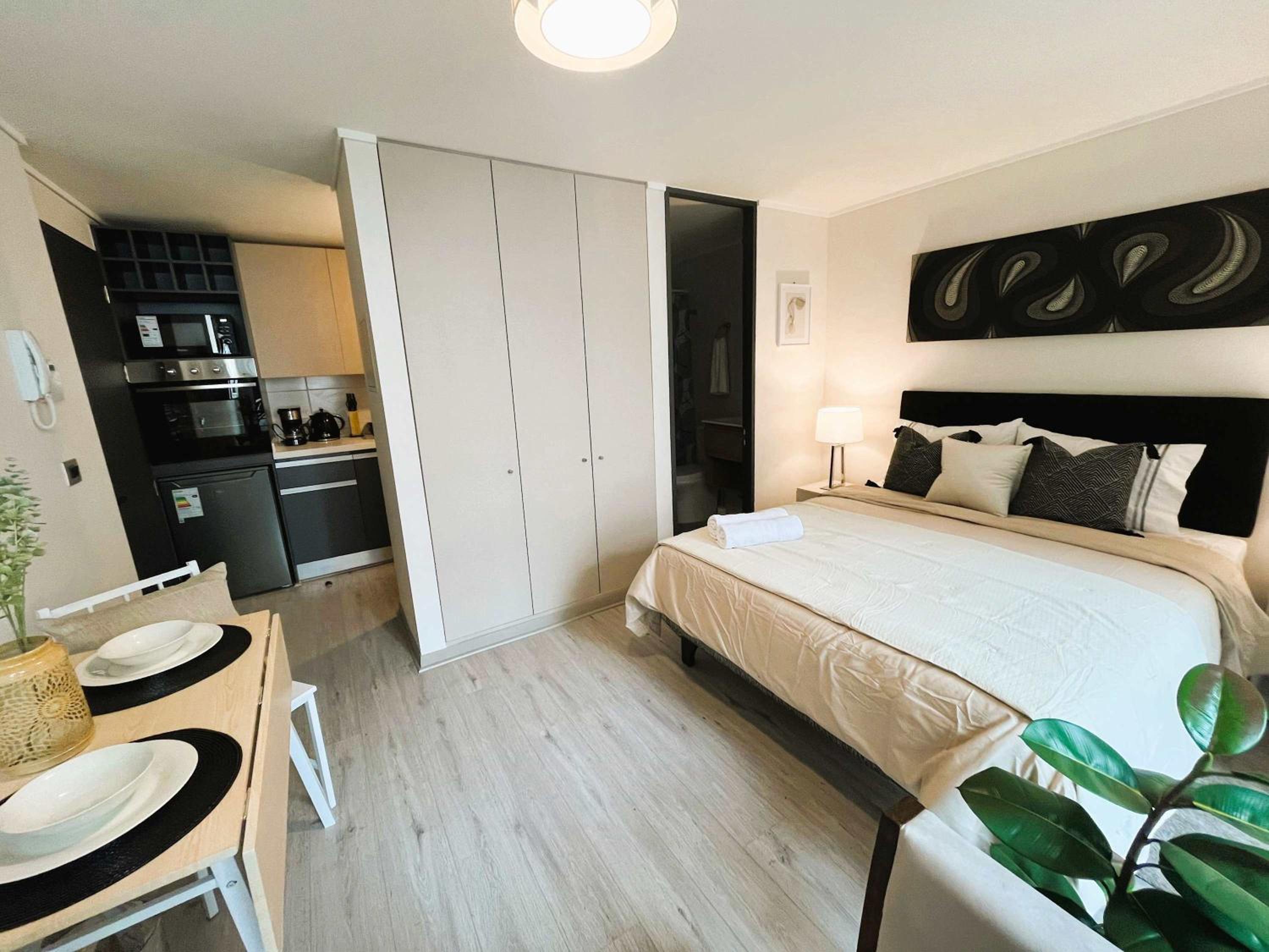 HOM I Luminoso y Acogedor Studio 2PAX en Santiago