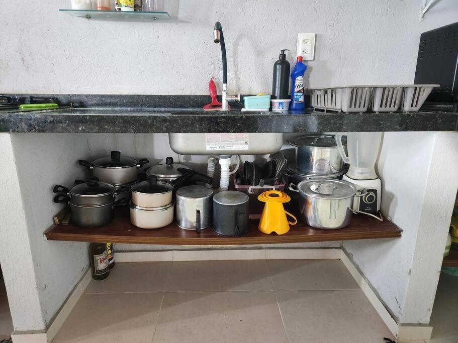 Casa Praiana pé na areia Morro Branco
