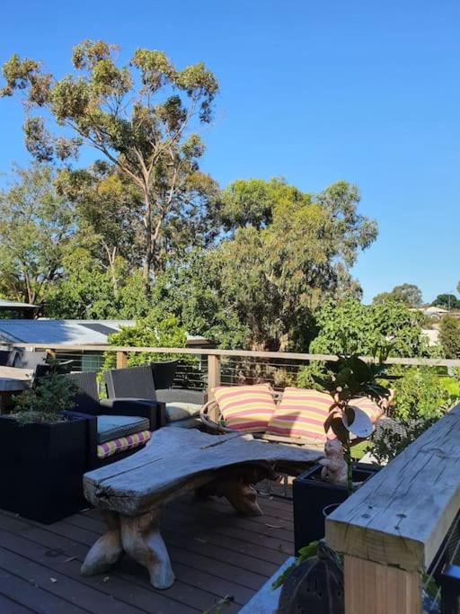 Family beach house among the gum trees