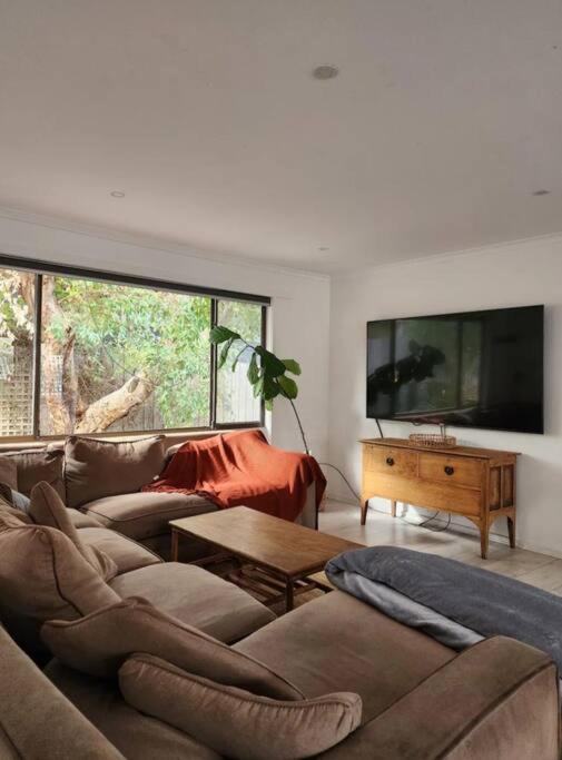 Family beach house among the gum trees