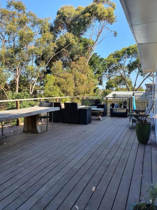 Family beach house among the gum trees
