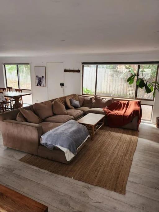 Family beach house among the gum trees