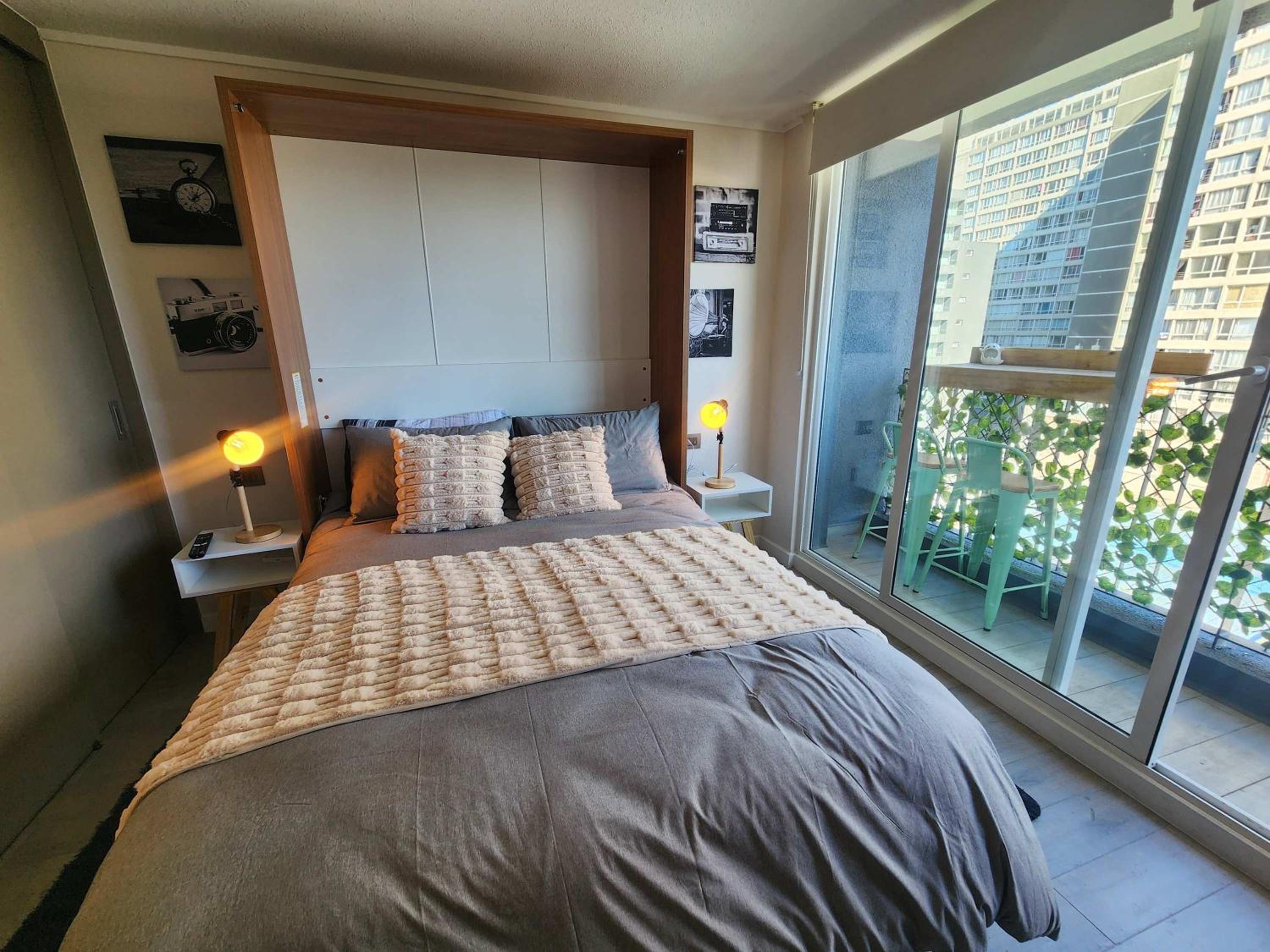 HOM I Luminoso Studio 2PAX con Terraza en Santiago