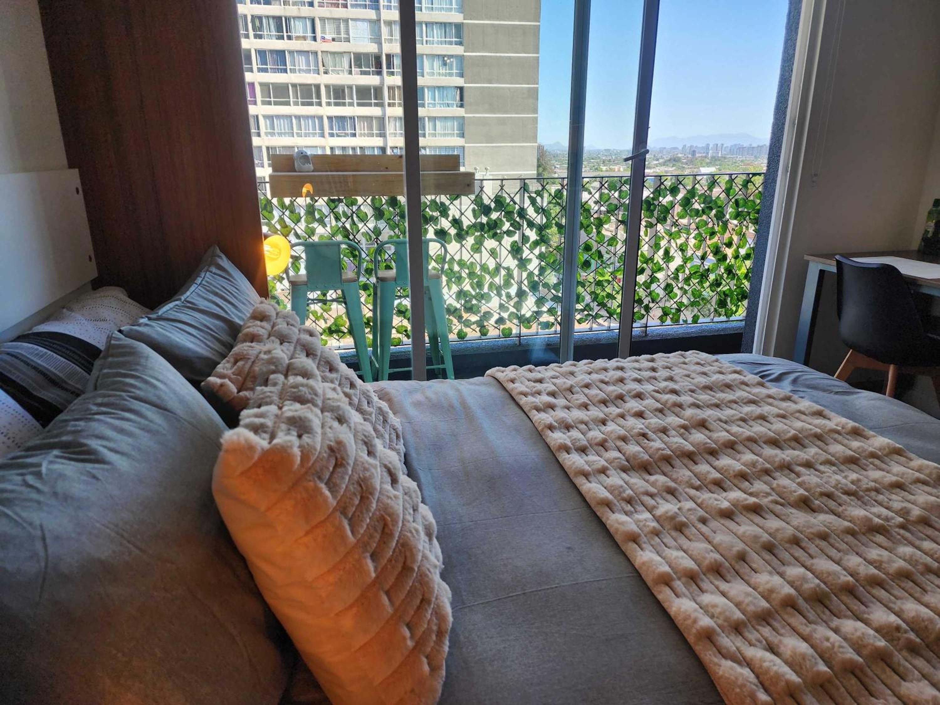 HOM I Luminoso Studio 2PAX con Terraza en Santiago