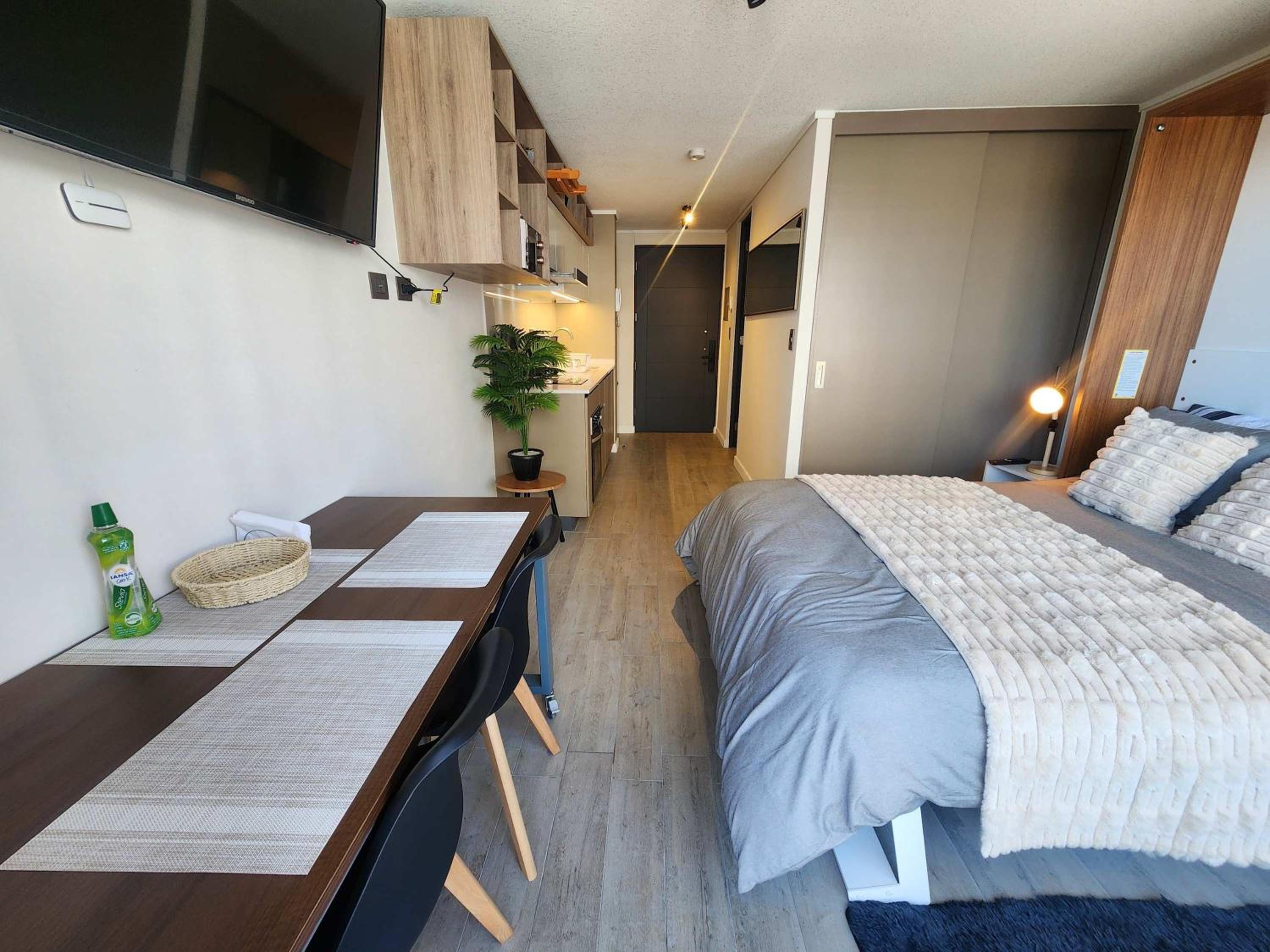 HOM I Luminoso Studio 2PAX con Terraza en Santiago