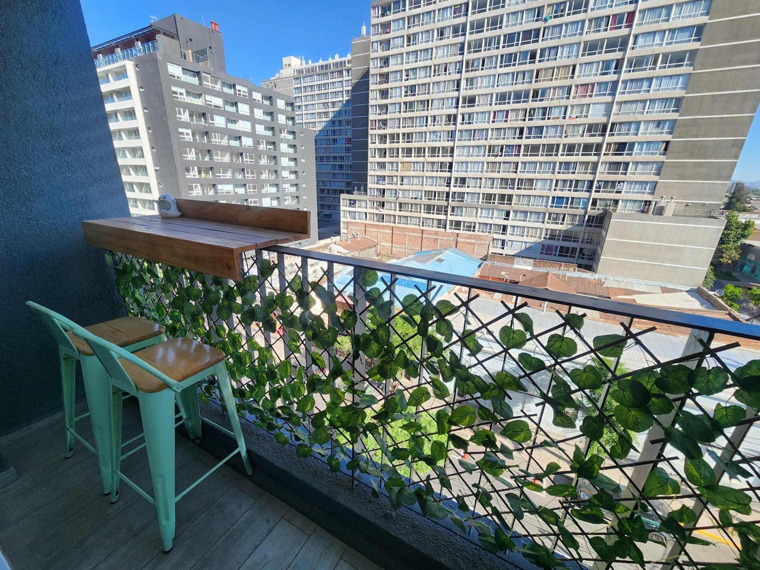 HOM I Luminoso Studio 2PAX con Terraza en Santiago