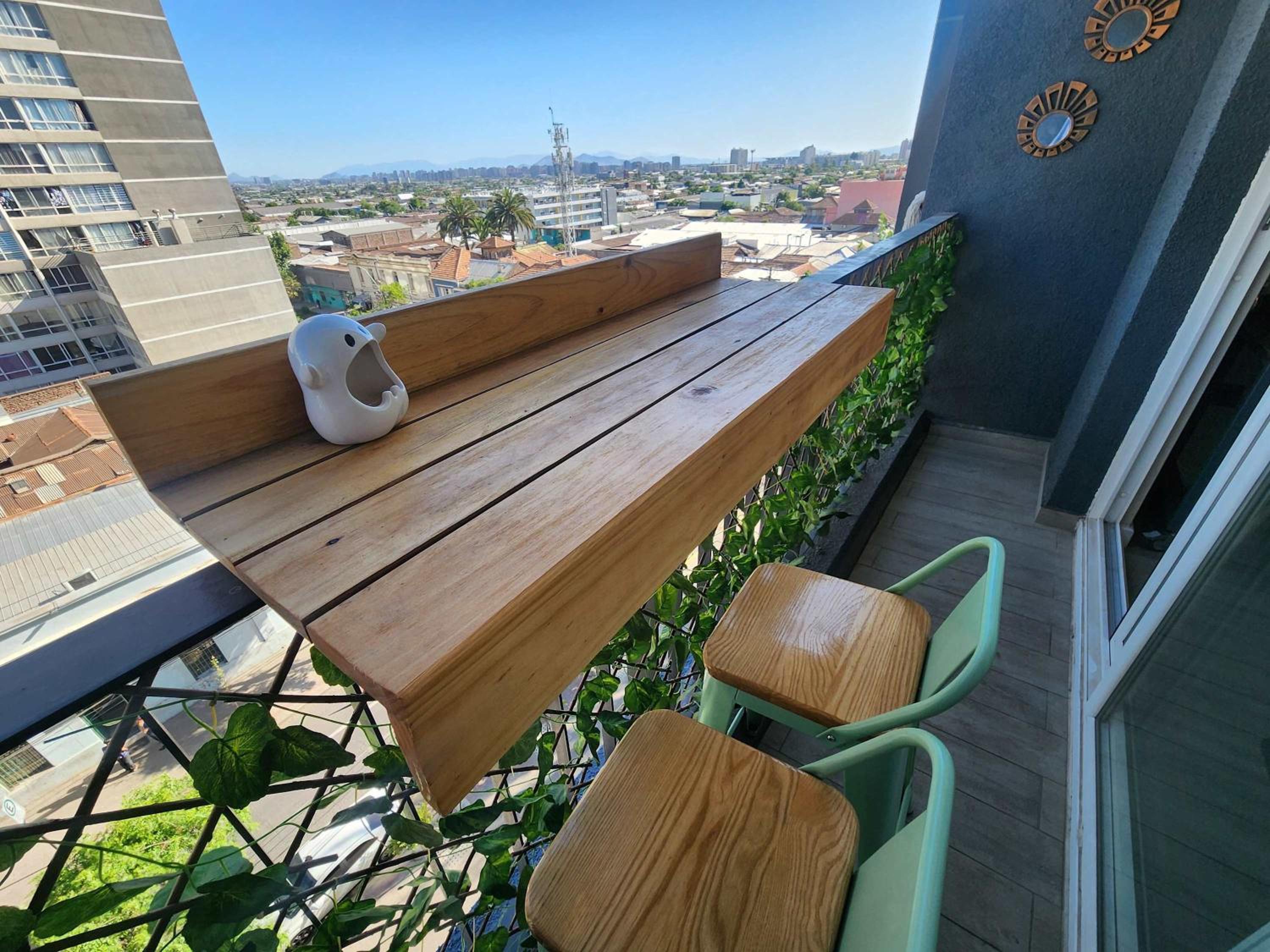 HOM I Luminoso Studio 2PAX con Terraza en Santiago