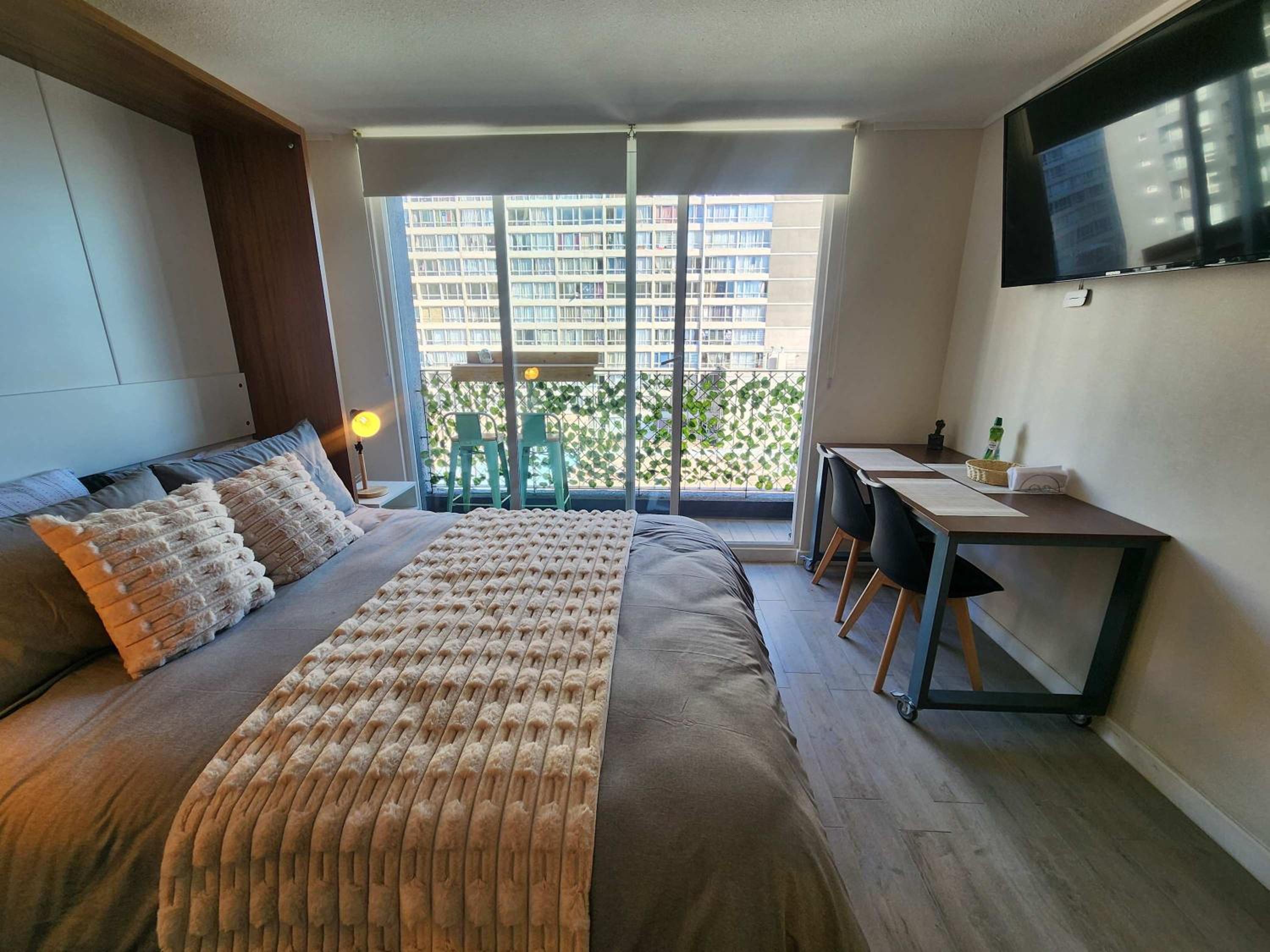 HOM I Luminoso Studio 2PAX con Terraza en Santiago