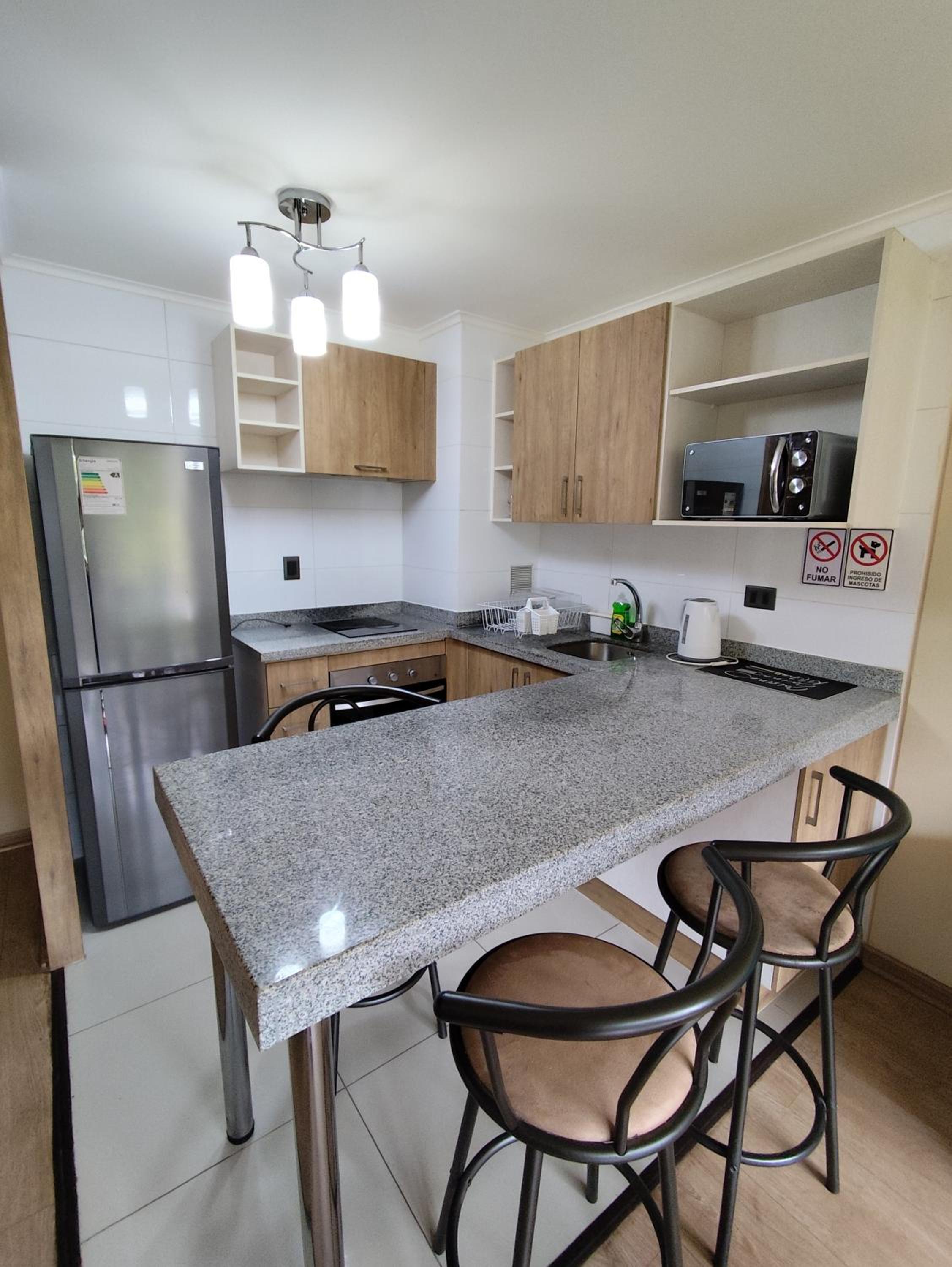 Cómodo departamento con vista al lago