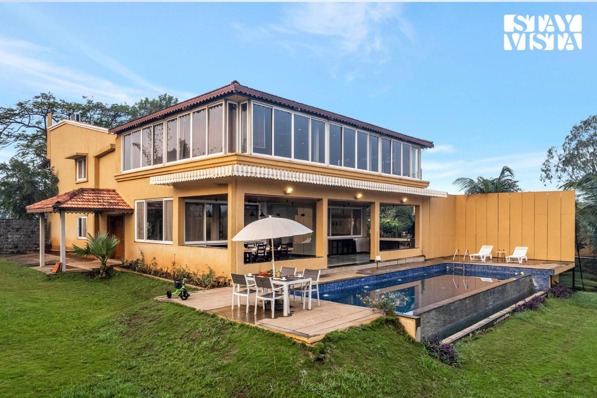 StayVista at Countryside Meadows with Pool, AC view 3