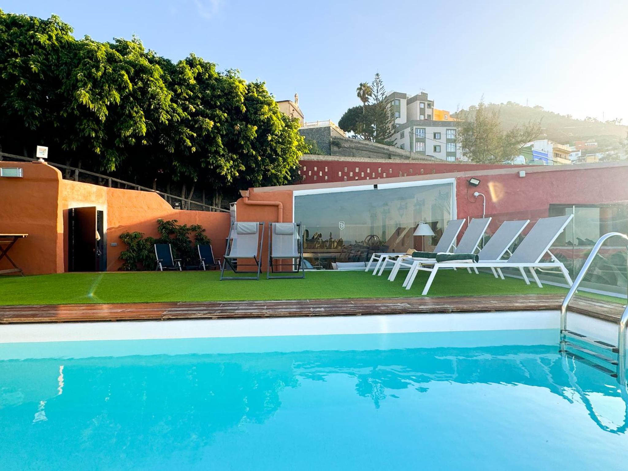 Sunset Banana Plantation House with sea views and private pool by CanaryScape