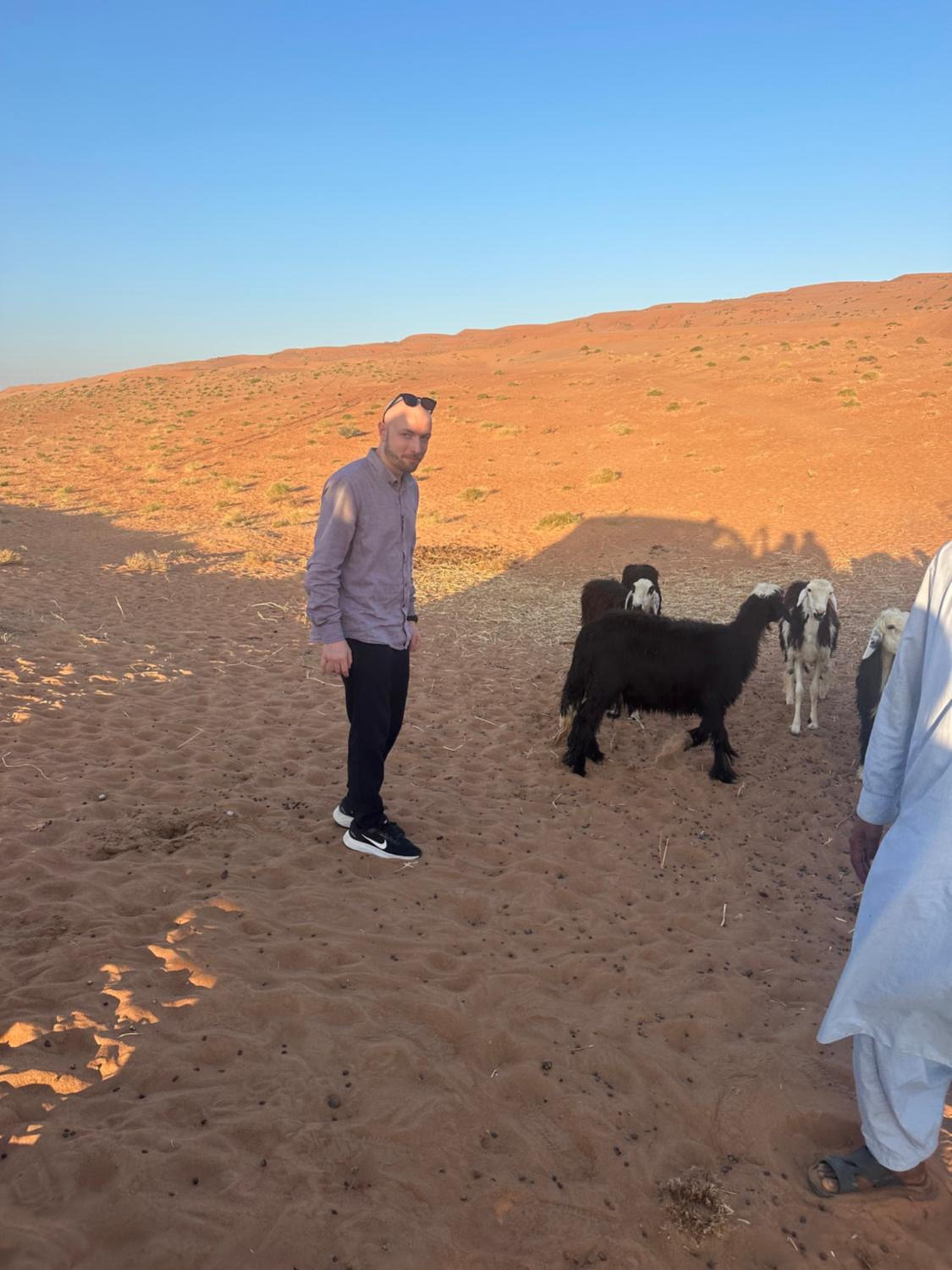 Golden dune Bedouin camp view 3