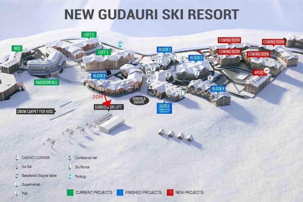 Ski-to-Door Gudauri Palace Apartment