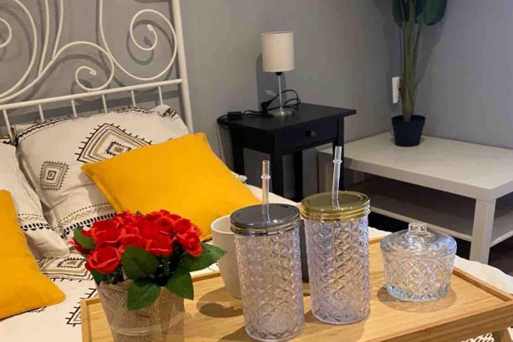Superbe appartement full équipé avec une cour extérieur