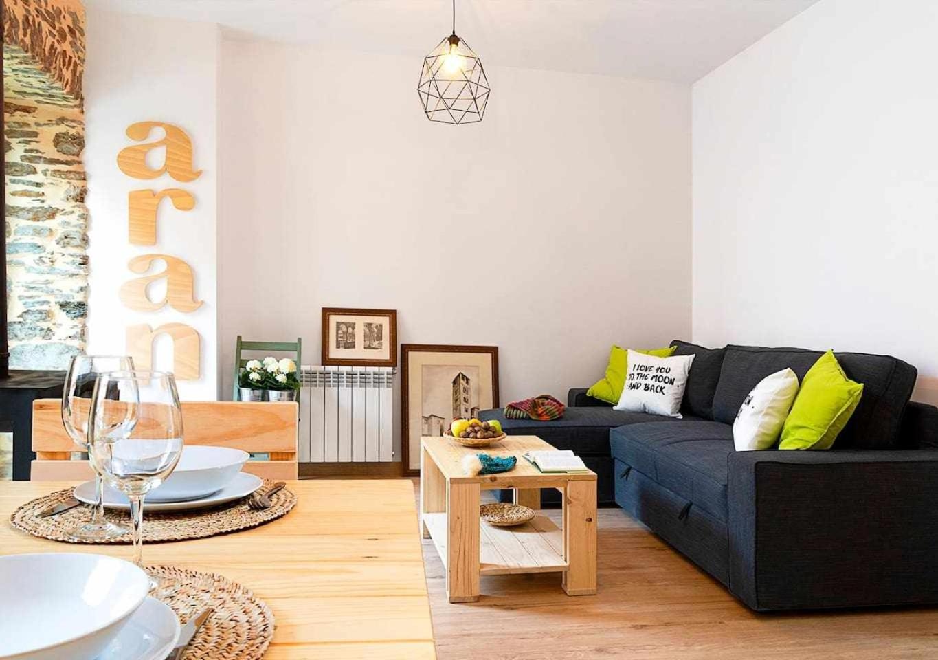 Val Aran: apartamento con chimenea,jardín y vistas view 3
