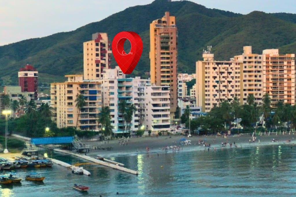 Apartamento en Playa el Rodadero, a un Paso del Mar