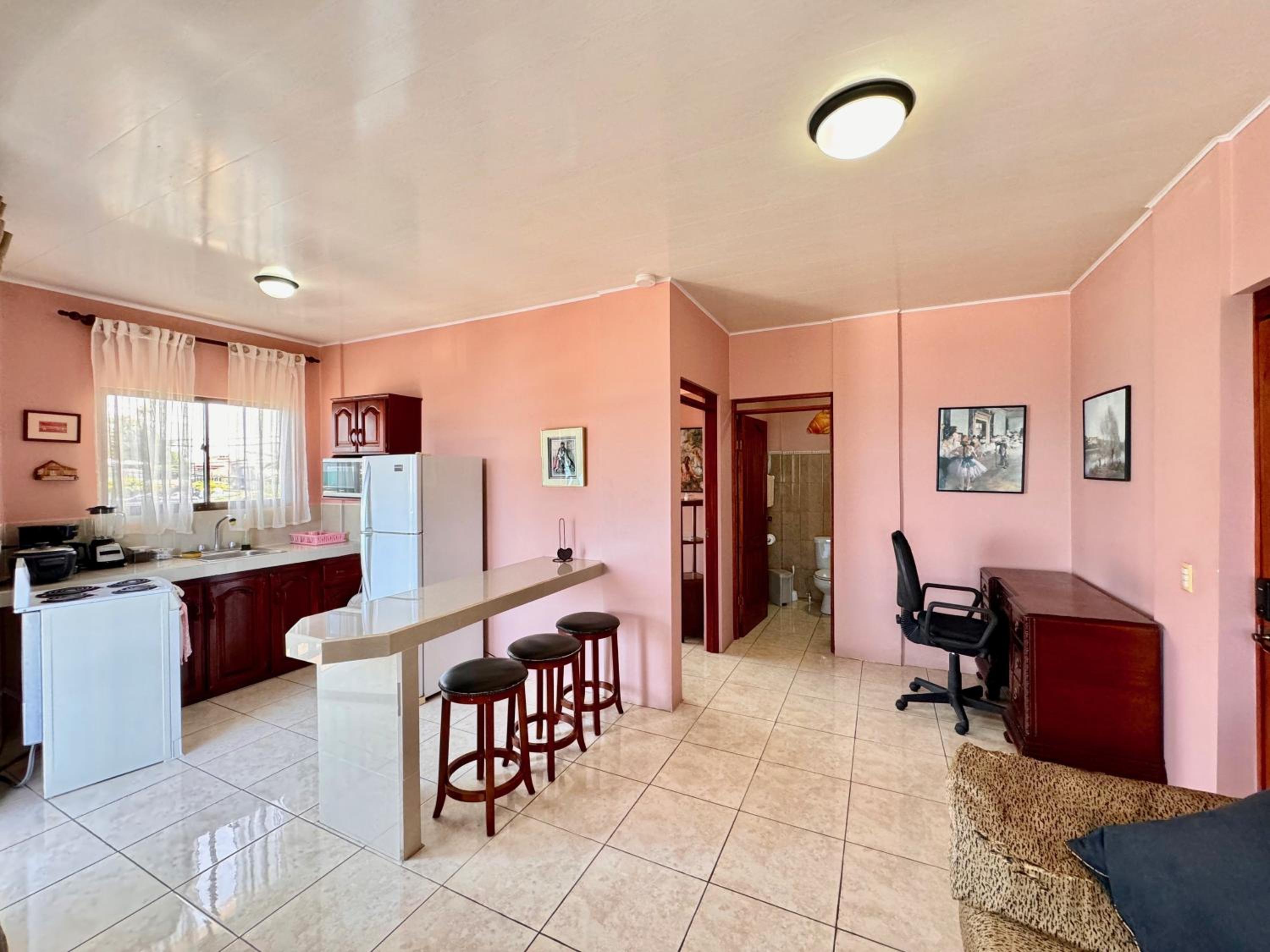 Apartamento con vista al mar en Limon en casa Flamingo