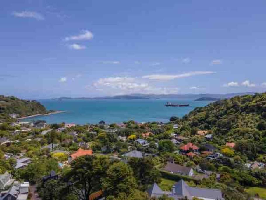 Sea views from holiday home