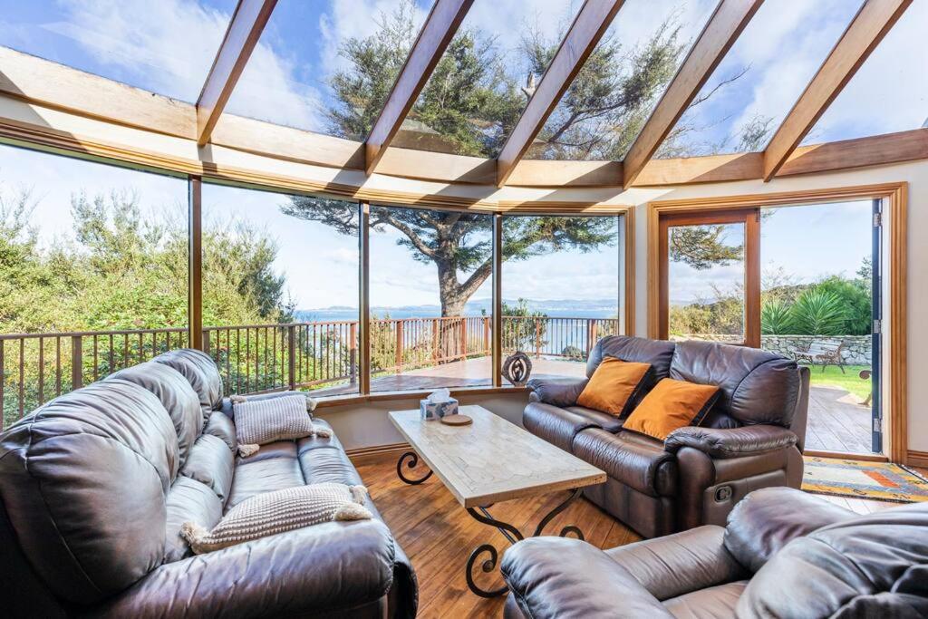 Sea views from holiday home