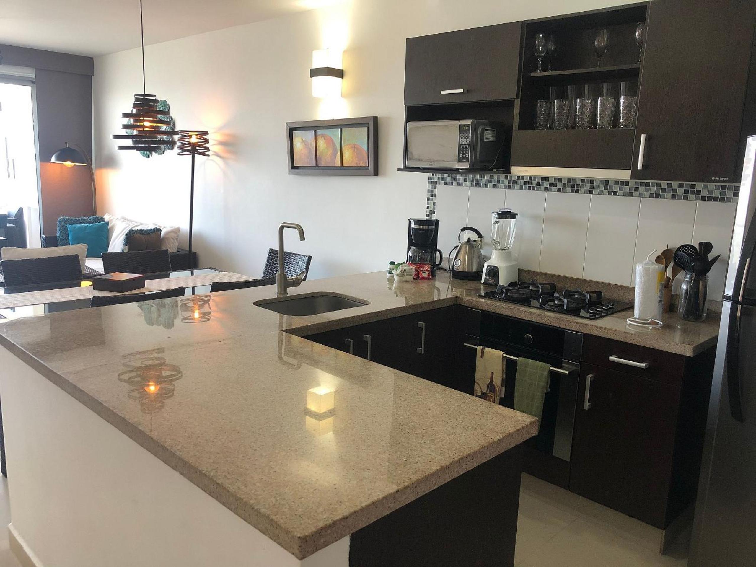 Amplios Aptos de Lujo Frente a la Playa a 5 Minutos del Centro y del Aeropuerto, en Edificio con Piscina, Jacuzzi, Sauna, Gimnasio, Turco y Seguridad las 2