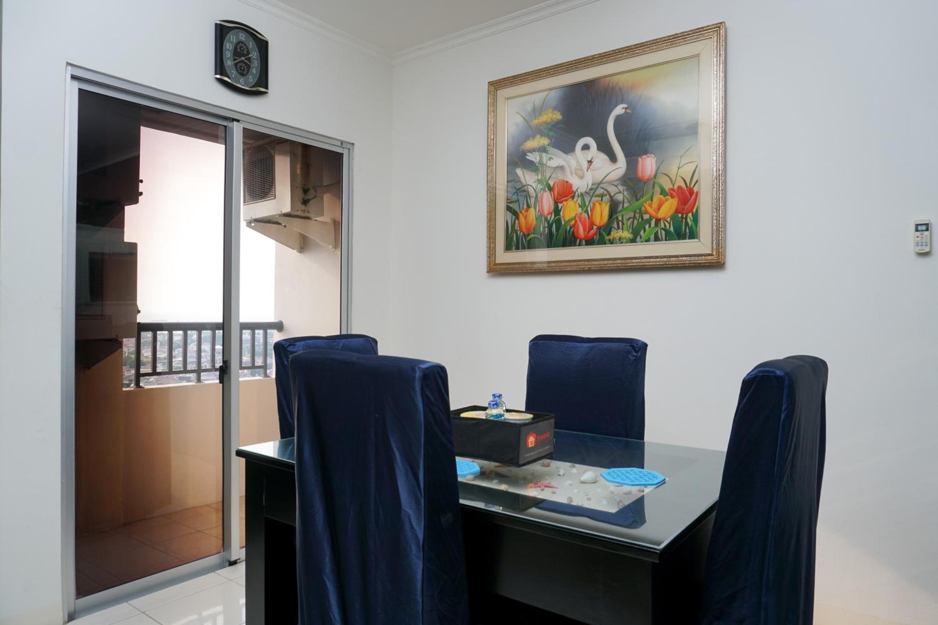 2BR with Study Room Apartment Seaview at Marina Ancol By Travelio