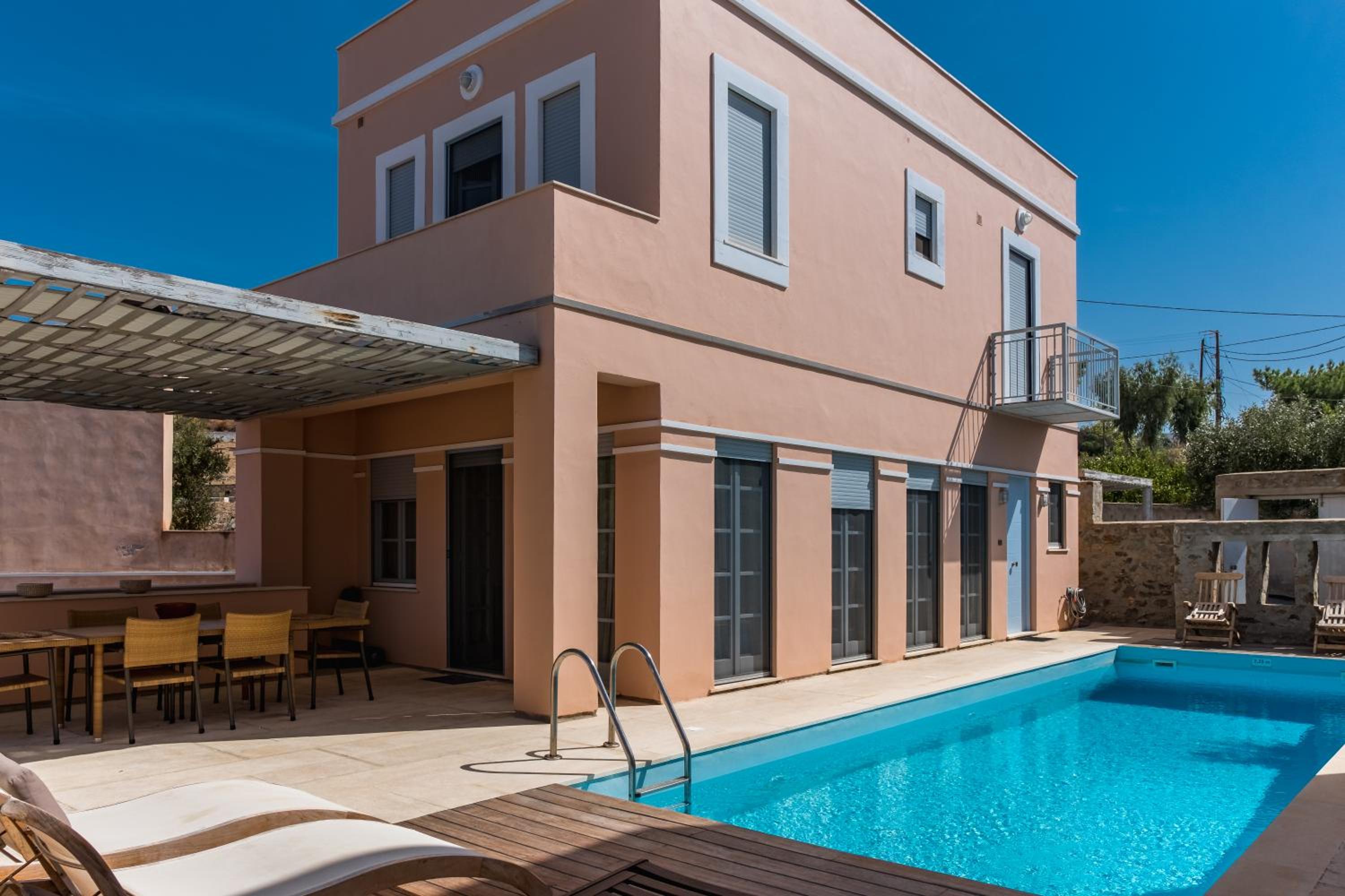 Villa Zoi with Sunset & Sea Views in Poseidonia, Syros view 3