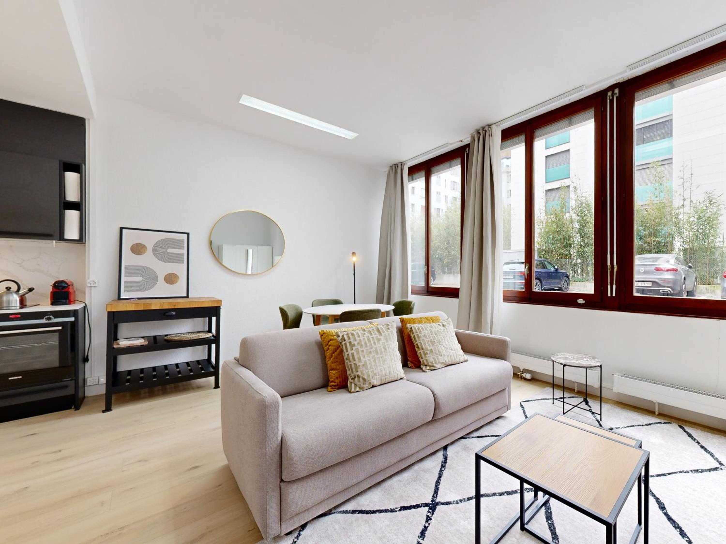 Bright studio in Champel