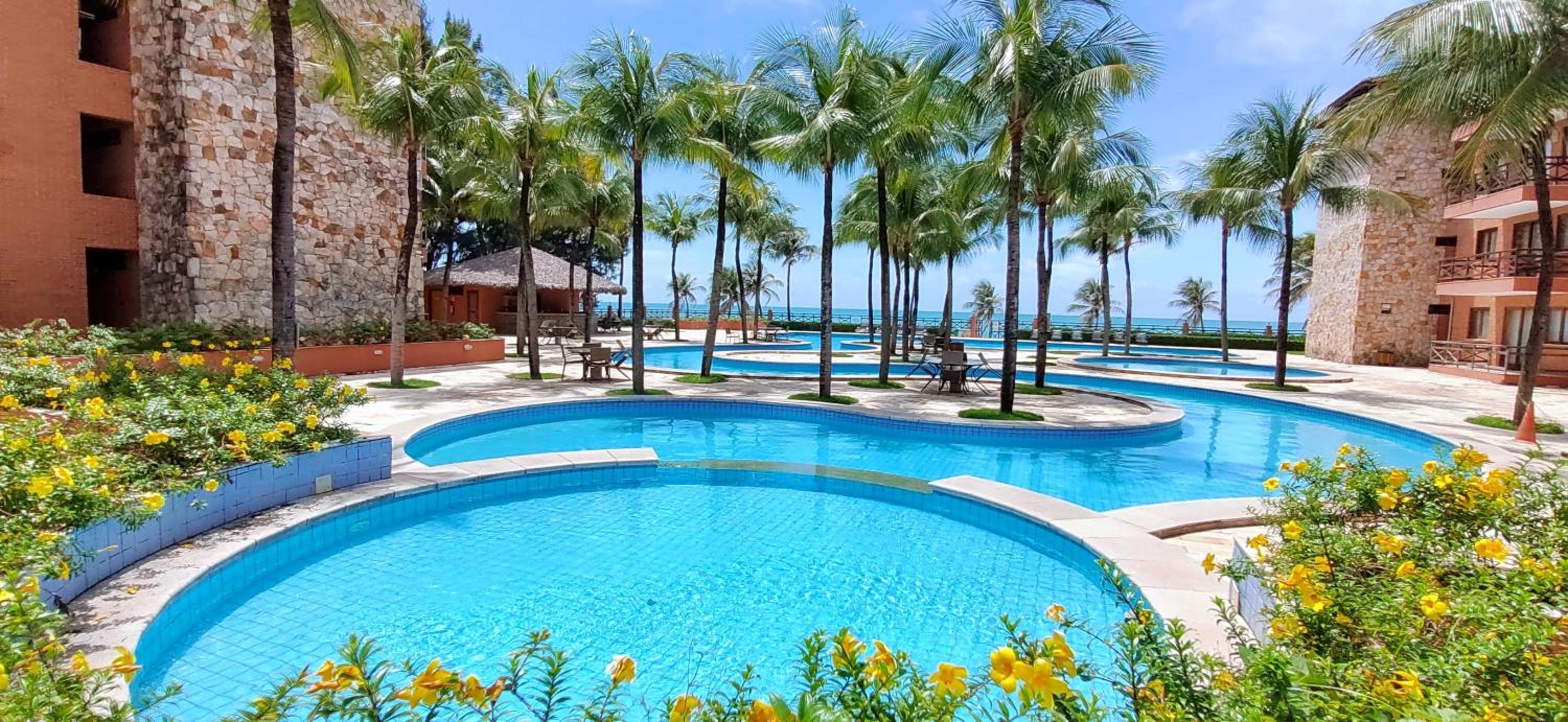 Blanco Beach Cumbuco, Apto 46m2 frente a mar