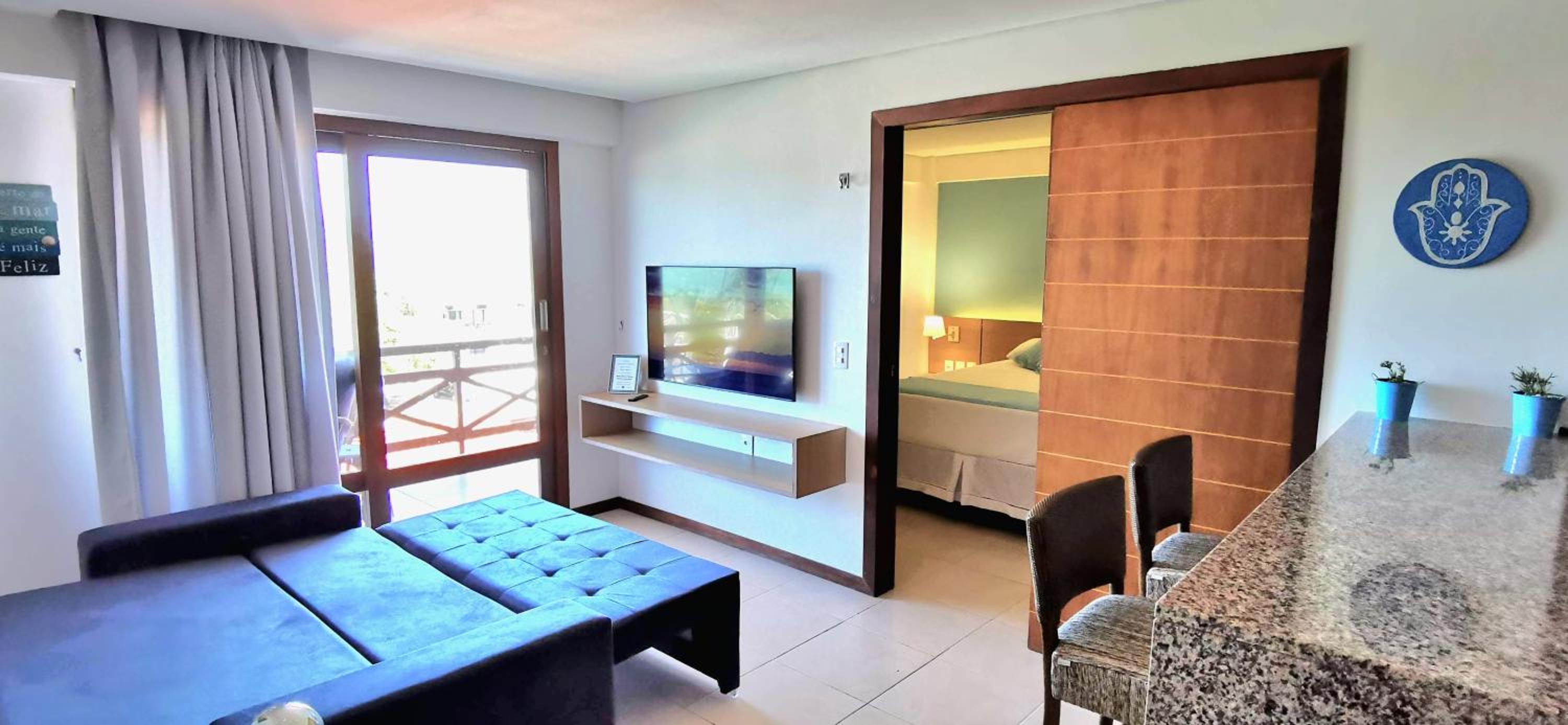 Blanco Beach Cumbuco, Apto 46m2 frente a mar