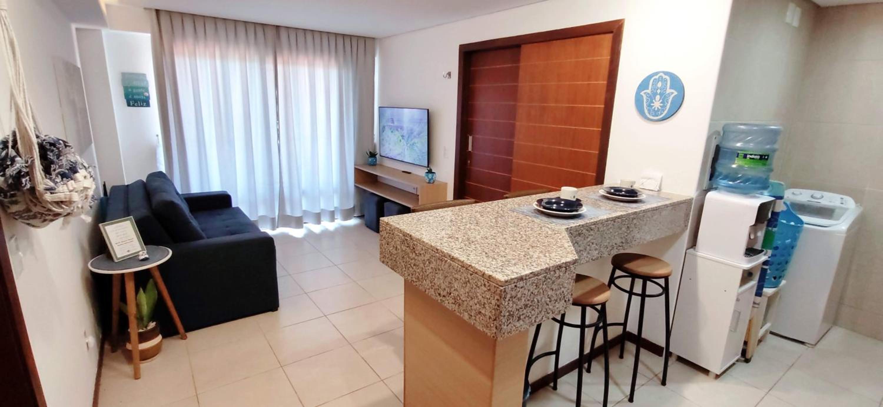Blanco Beach Cumbuco, Apto 46m2 frente a mar