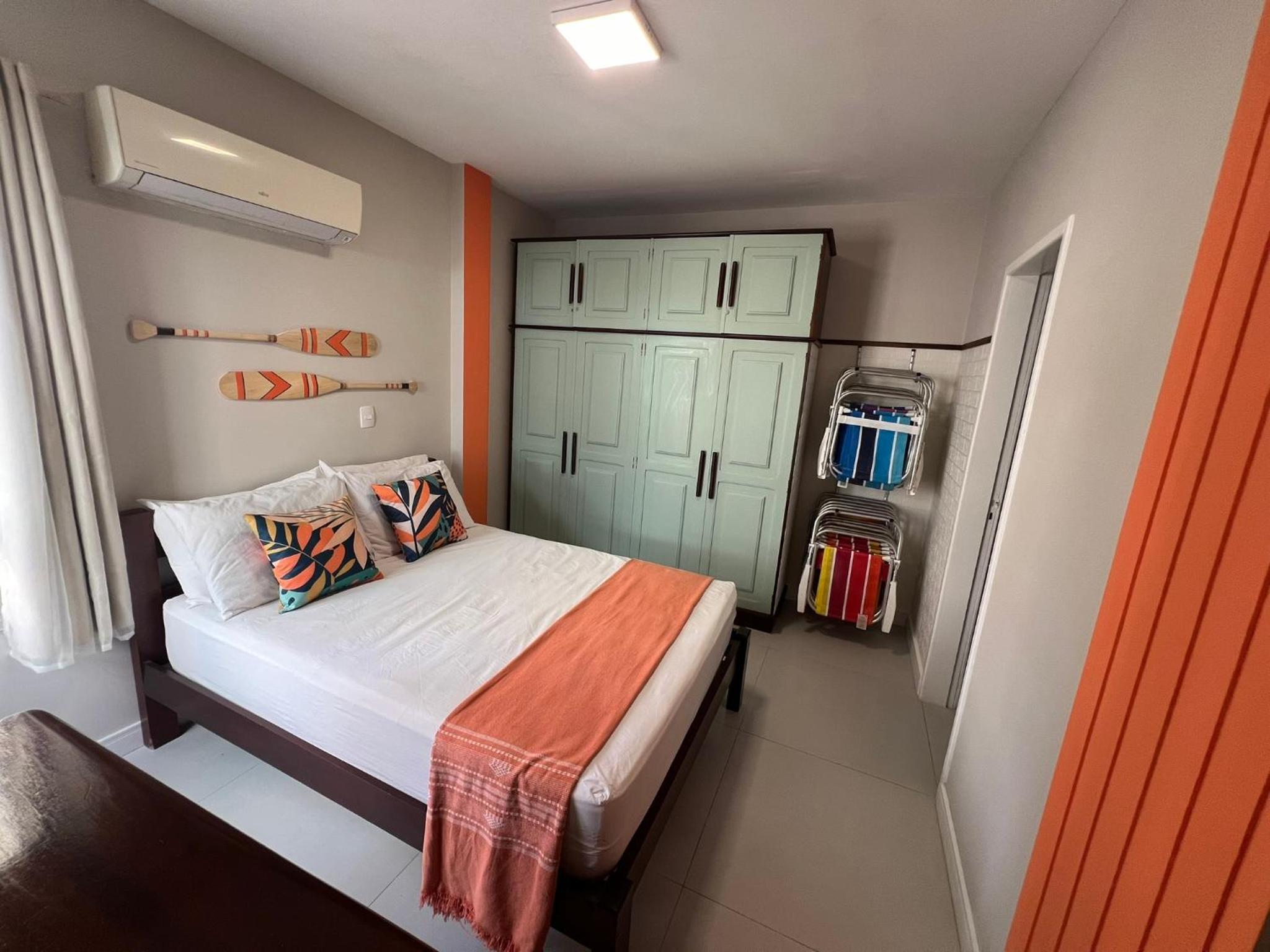 3 Quartos beira Mar com Wifi e ar condicionado