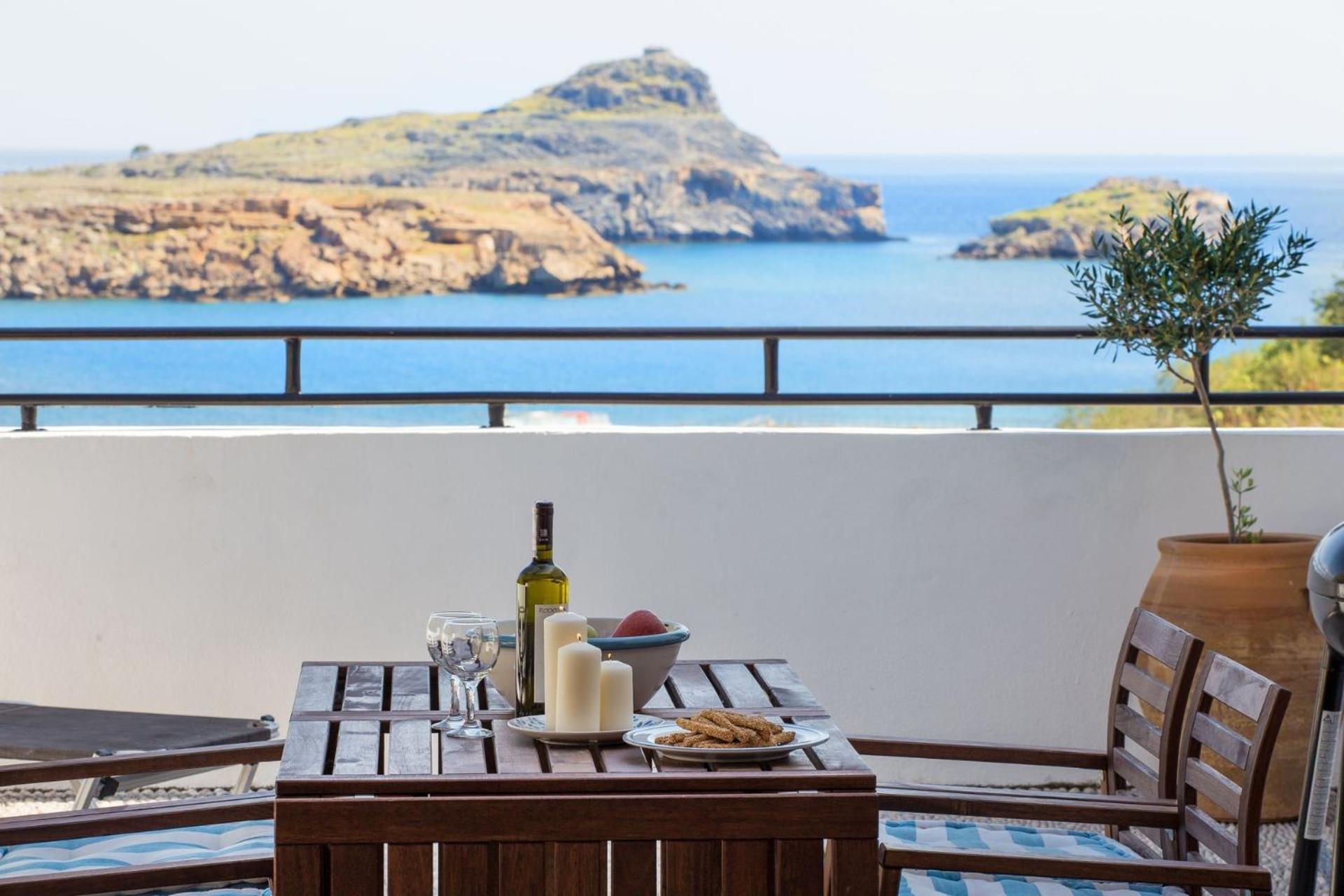 Villa Thalassa 2 Cozy Greek Comfort Private Shaded Courtyard view 3
