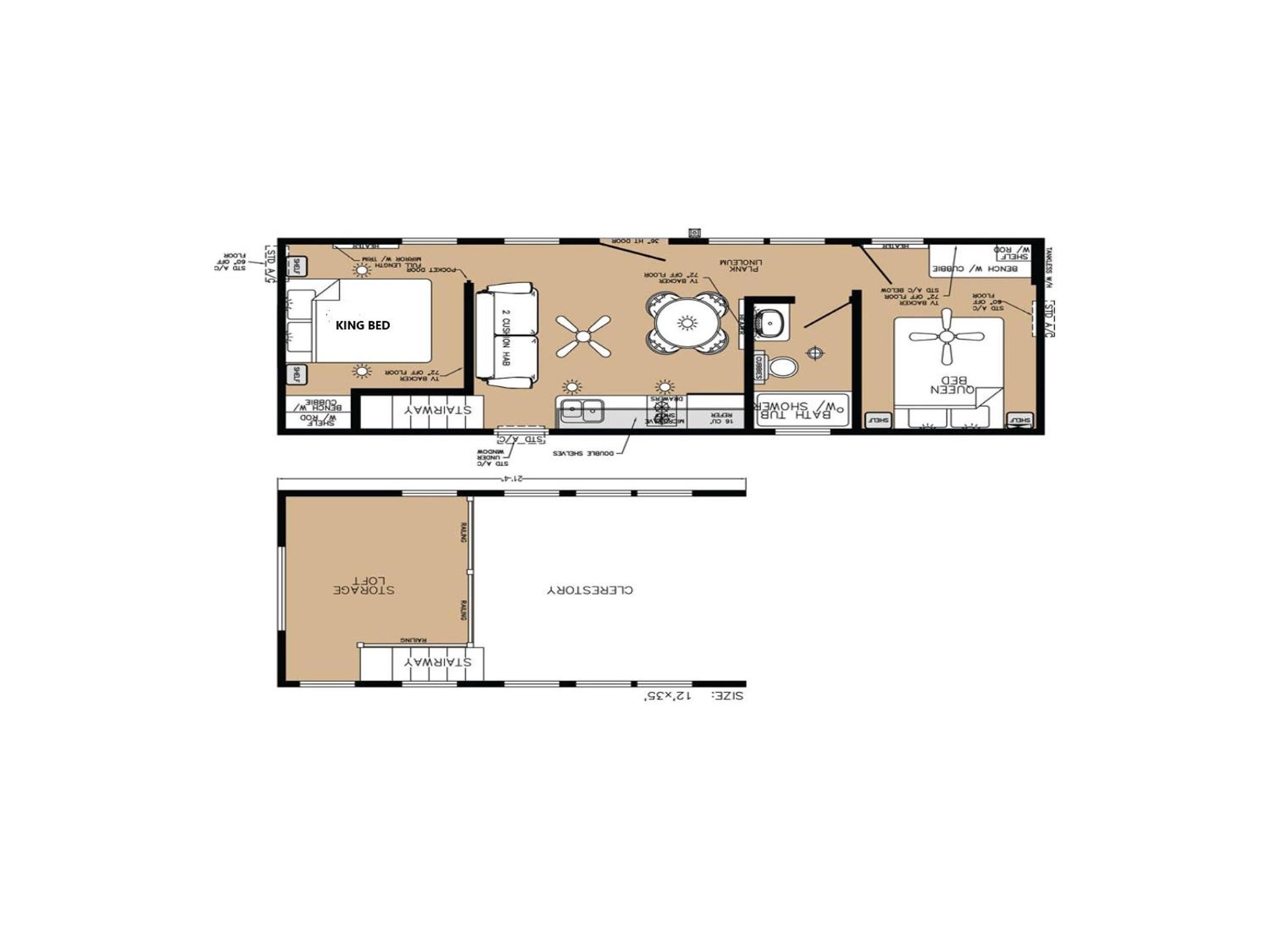 The Bear Den Cabin #12 at Blue Spruce RV Park & Cabins view 3