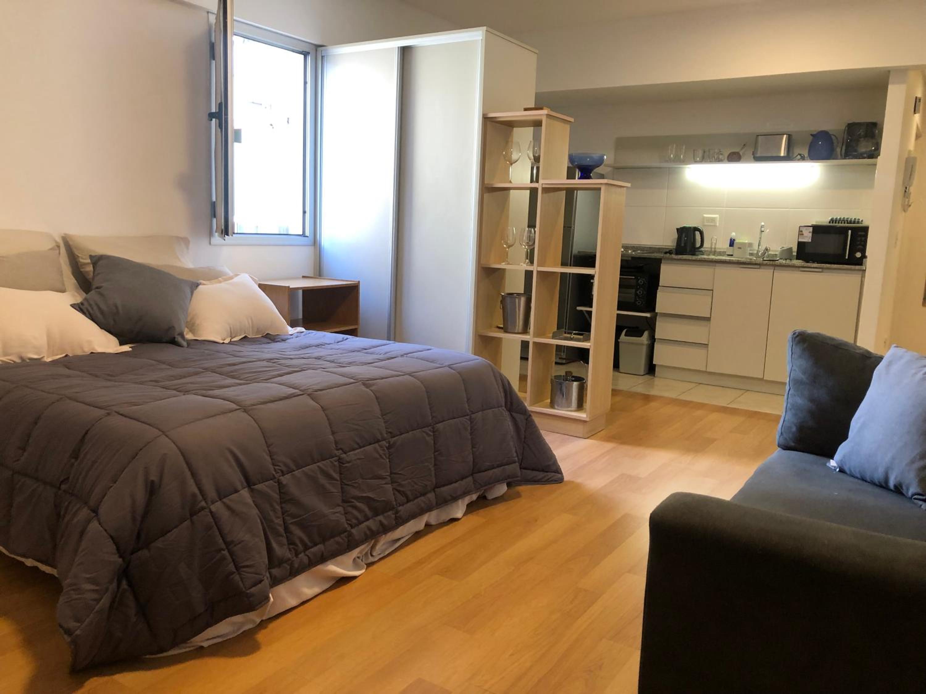 Mono ambiente con piscina y gimnasio Pleno Palermo Hollywood