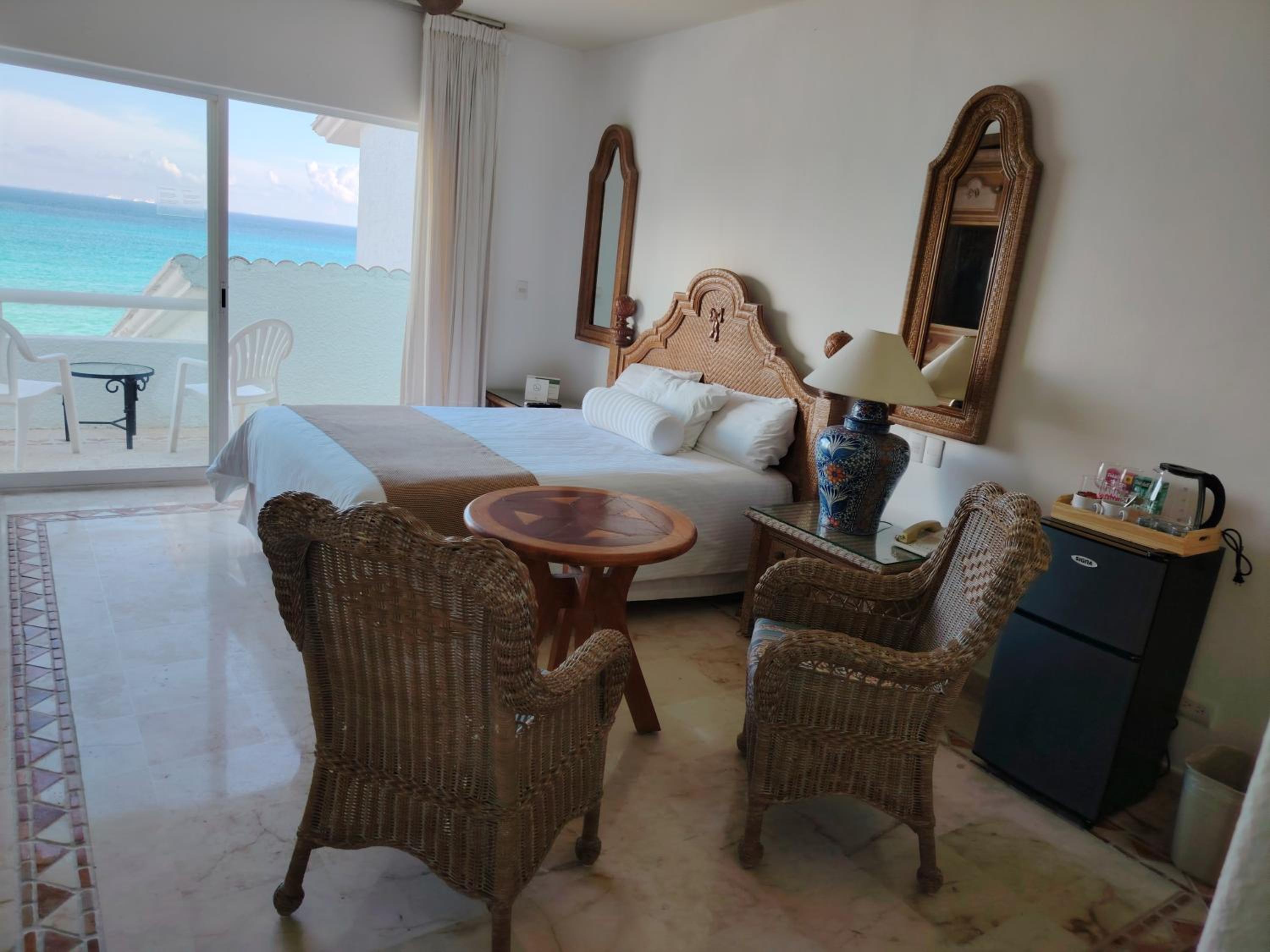 SUNSET FISHERMEN BEACH & SPA RESORT-Optional All Inclusive- 3 UNITS CHOICE-ROOM - 344A Ocean view with terrace- ROOM 344B No terrace, View from window to p