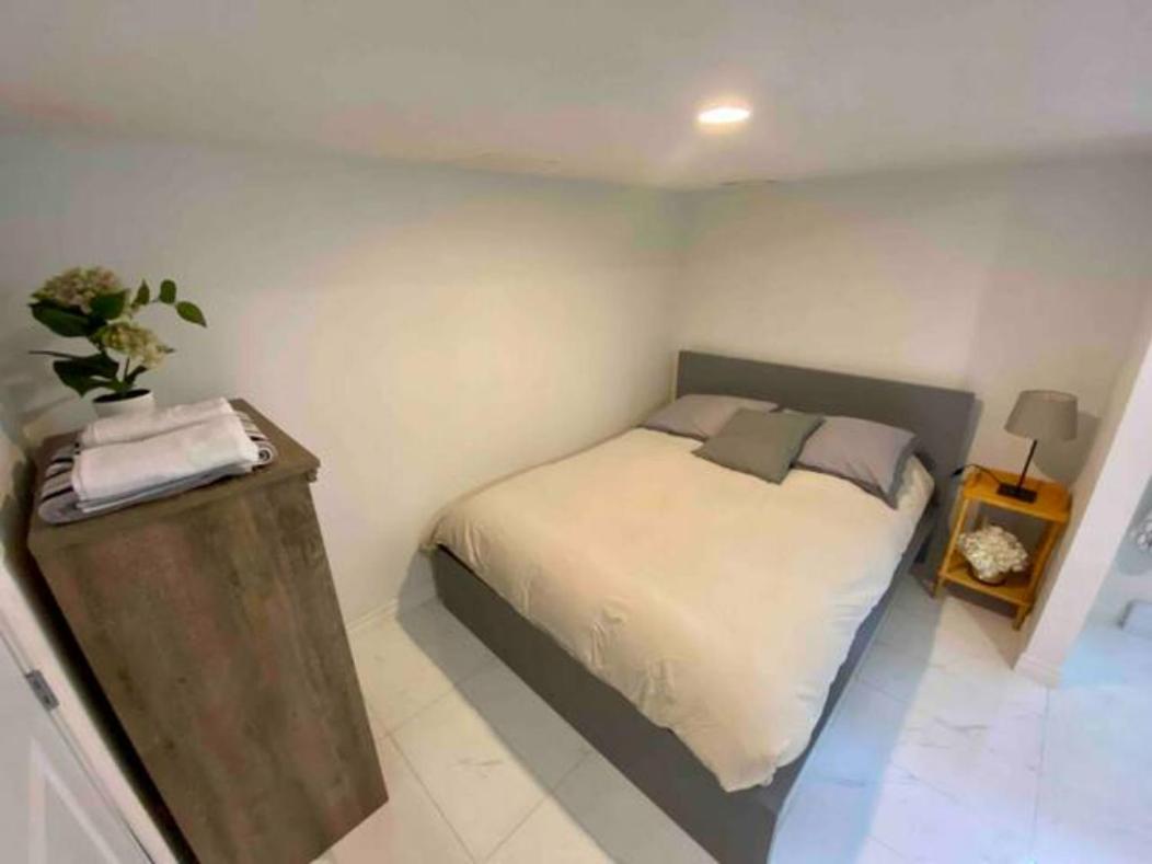 Kat Aylmer Private Studio, attached bathroom, TV, and kitchenette