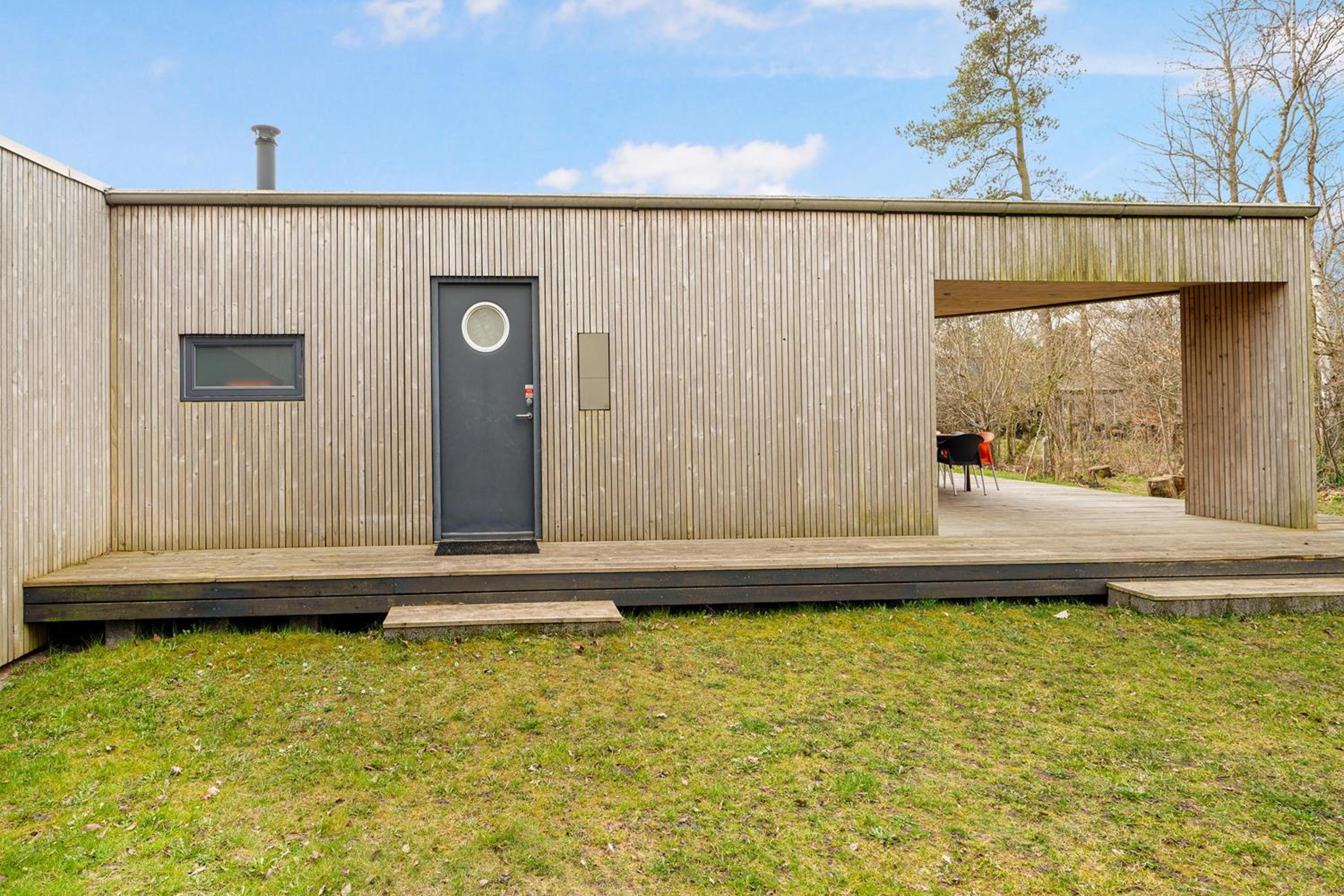 Flot Arkitekttegnet Feriehus Tæt På God Sandstrand