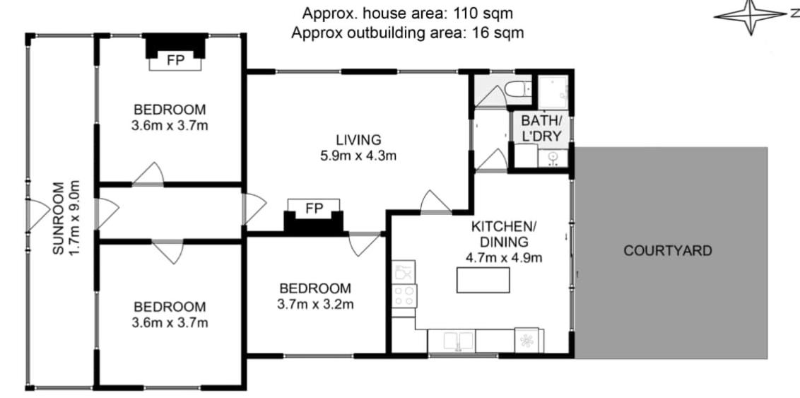 The Baker's Cottage in the Heart of Richmond Sleeps 6