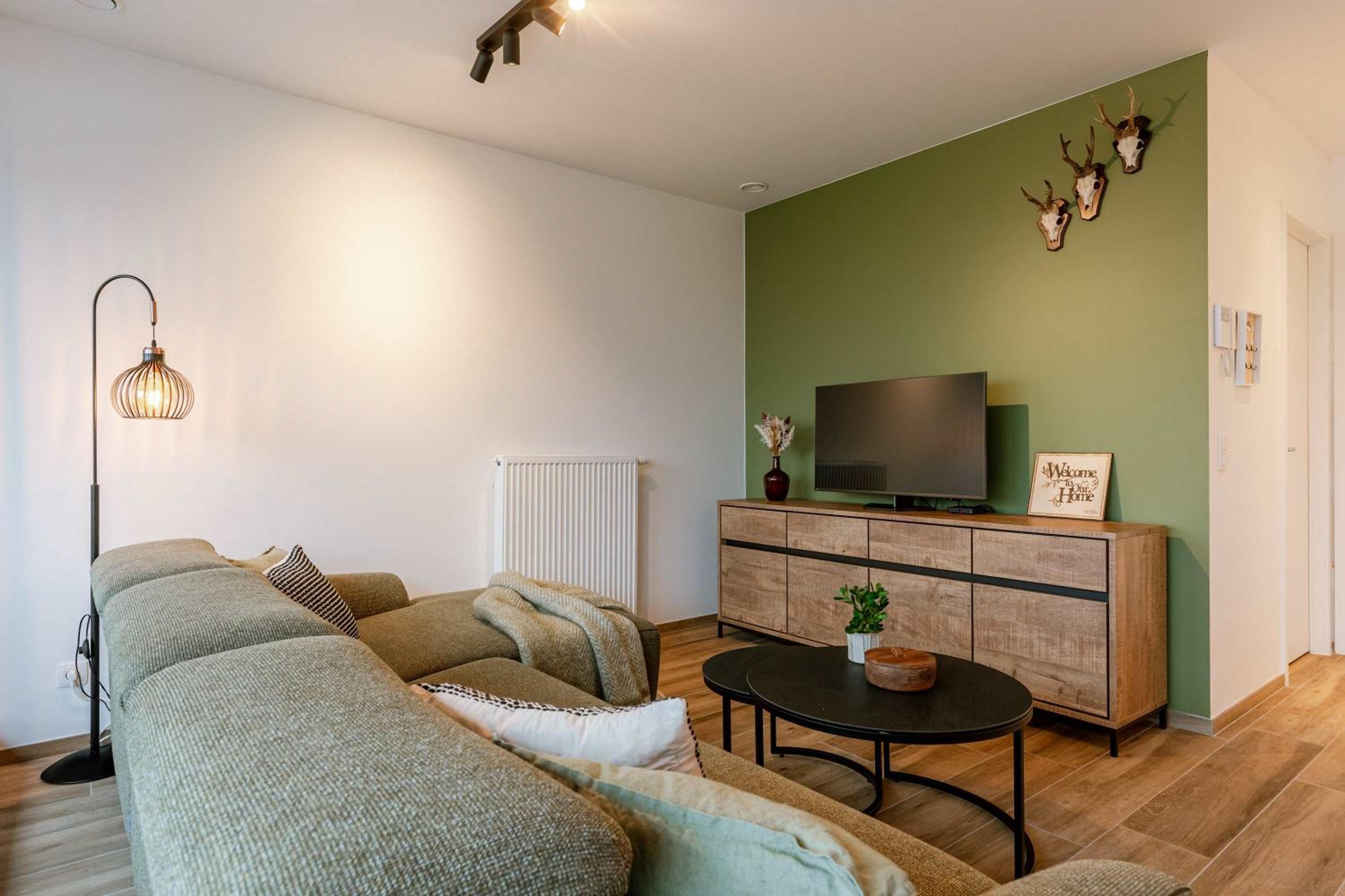 Cozy beach apartment in Middelkerke for 5 guests bright living space with terrace