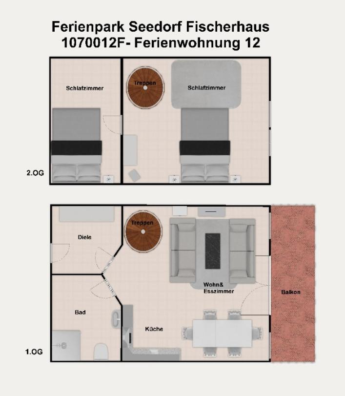 Ferienpark Seedorf Fischerhaus - Ferienwohnung 12 view 4