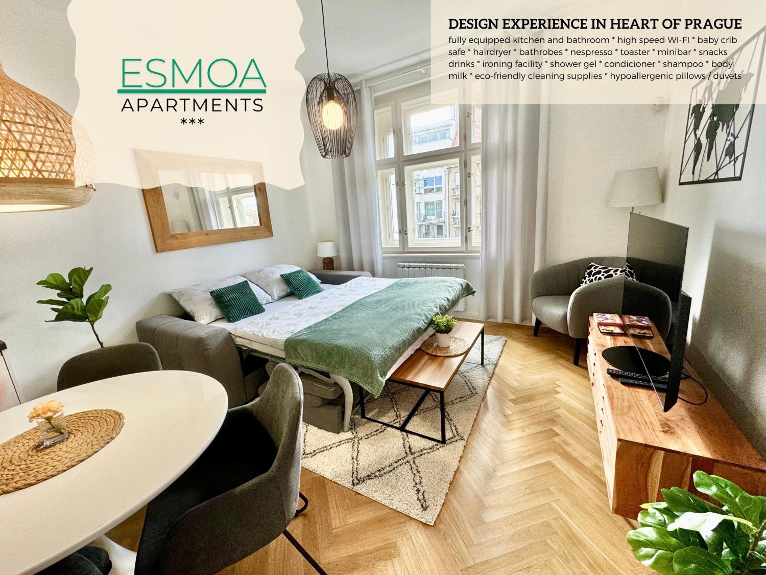 ESMOA apartments - Ovenecká, Praha 7 - plně vybaven