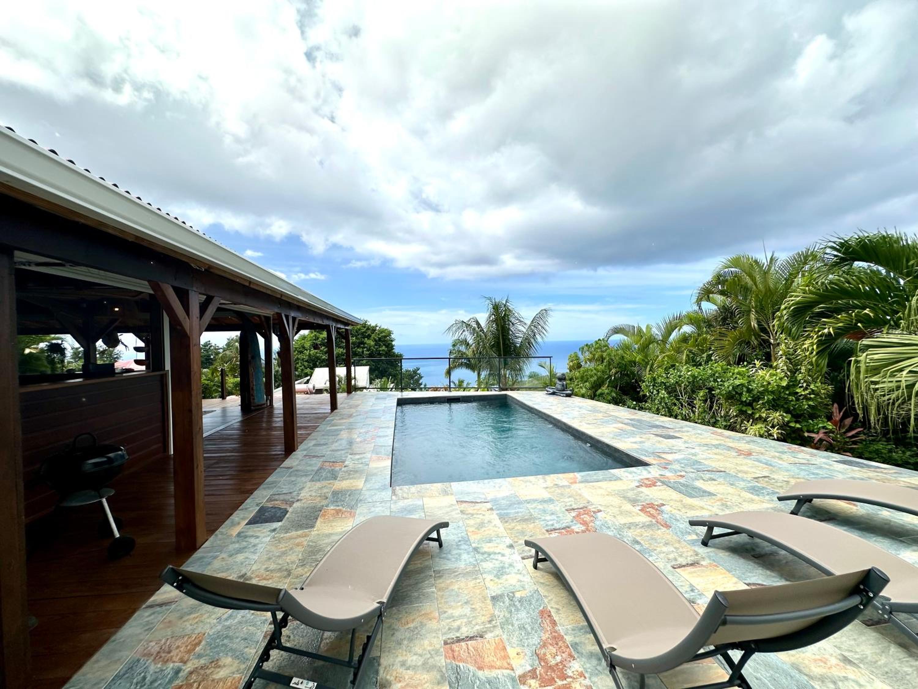 Villa Ô Karet, Vue mer panoramique et Piscine privée