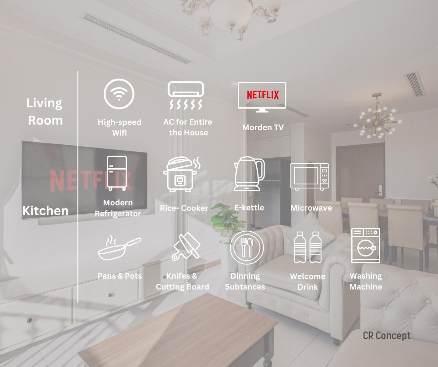 CR Concept Serviced Apartment - Vinhomes and Landmark 81
