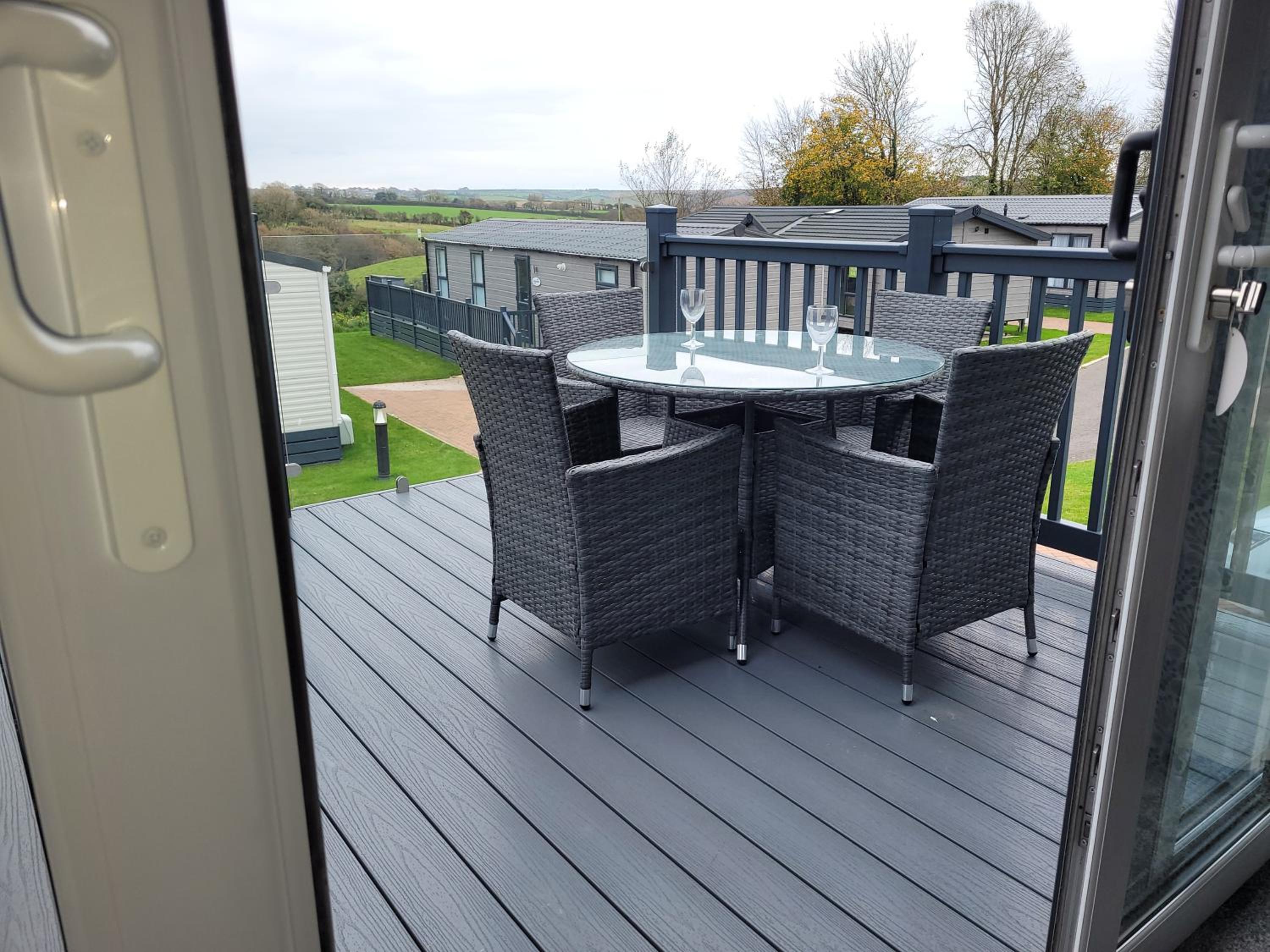 Hot Tub Lodge Cornwall view 2