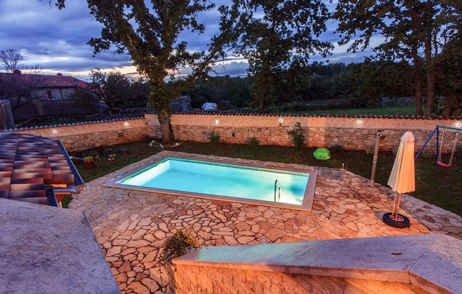 Villa Boduleri for 9 people in Central Istria with private pool & children playground view 3