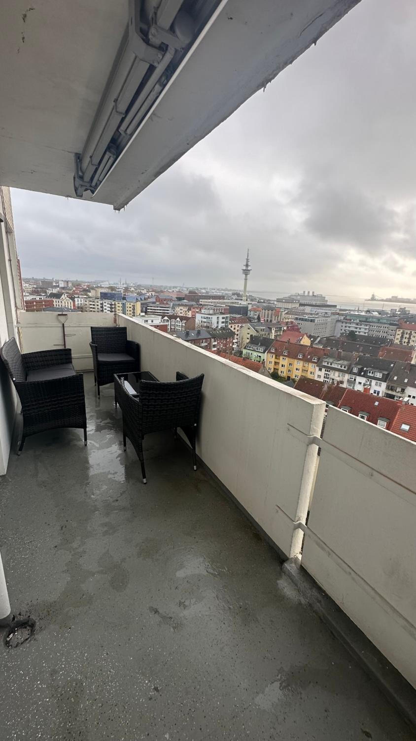 Penthouse Atmosphäre mit Meerblick FeWo am Deich 11