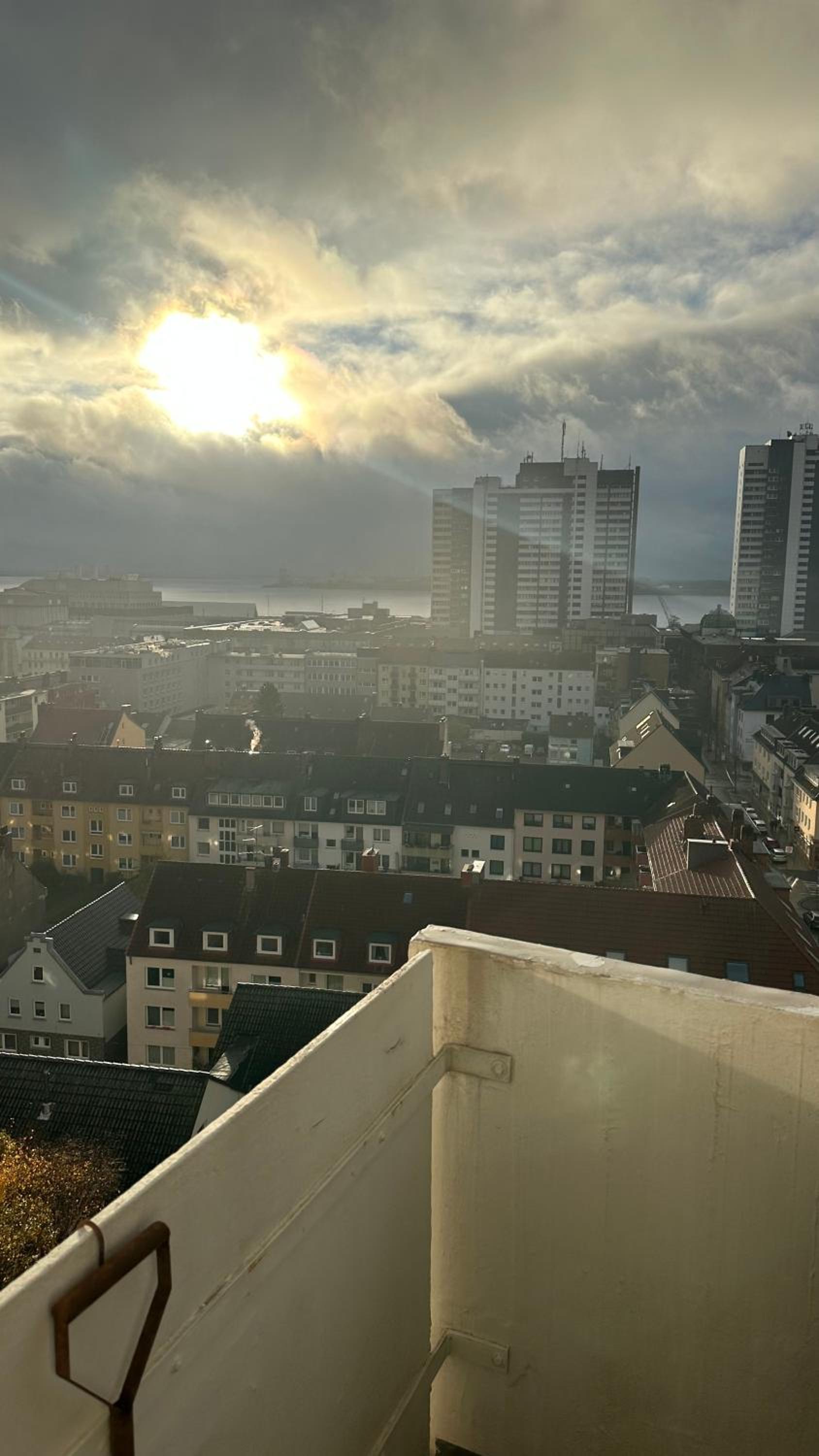 Penthouse Atmosphäre mit Meerblick FeWo am Deich 11