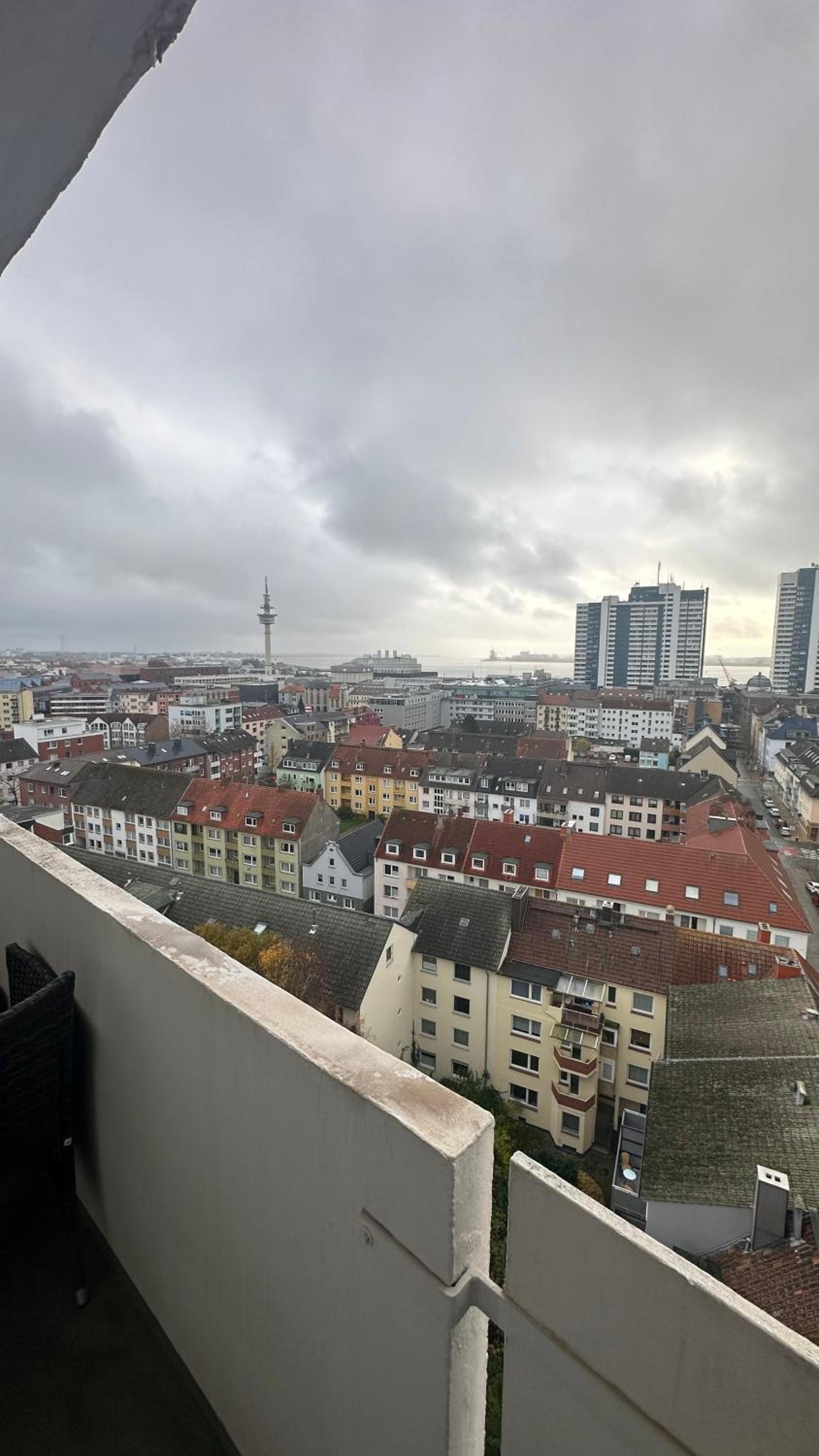Penthouse Atmosphäre mit Meerblick FeWo am Deich 11