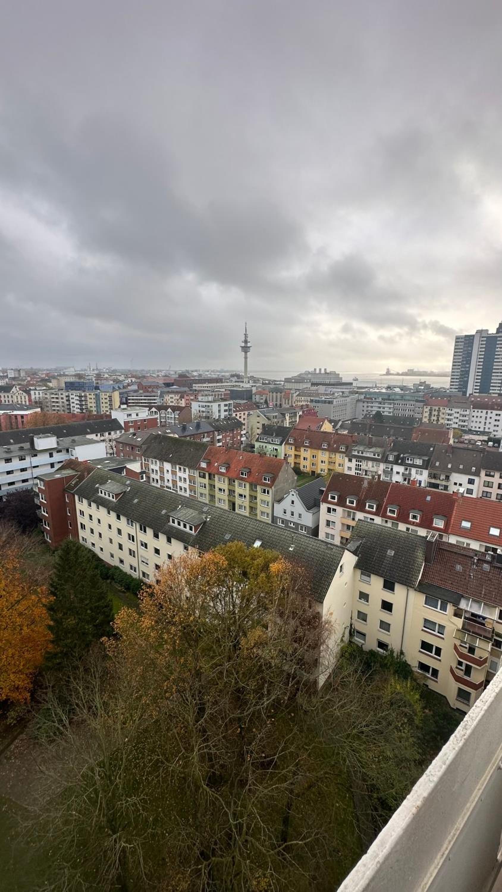 Penthouse Atmosphäre mit Meerblick FeWo am Deich 11