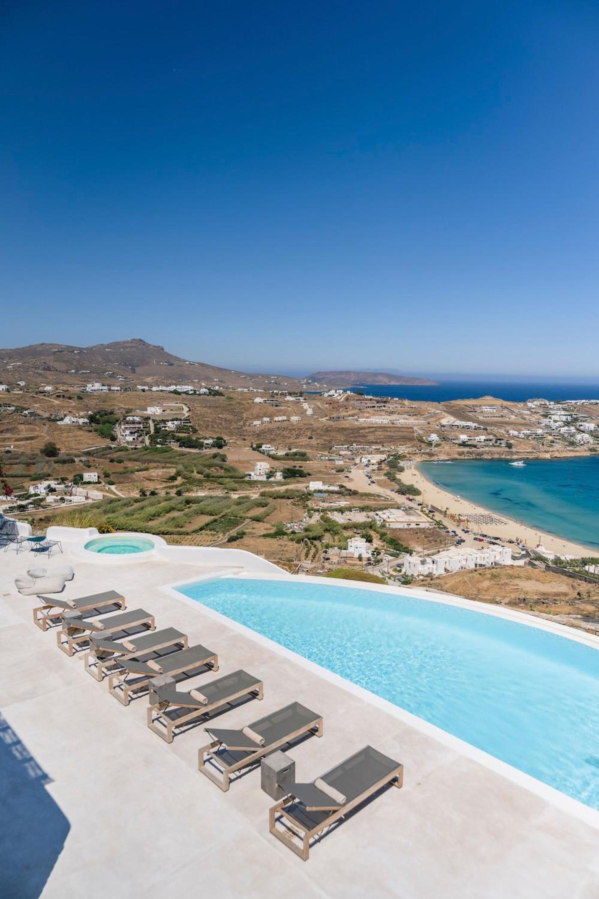 Luxury villa with stunning views above Kalo Livadi view 5